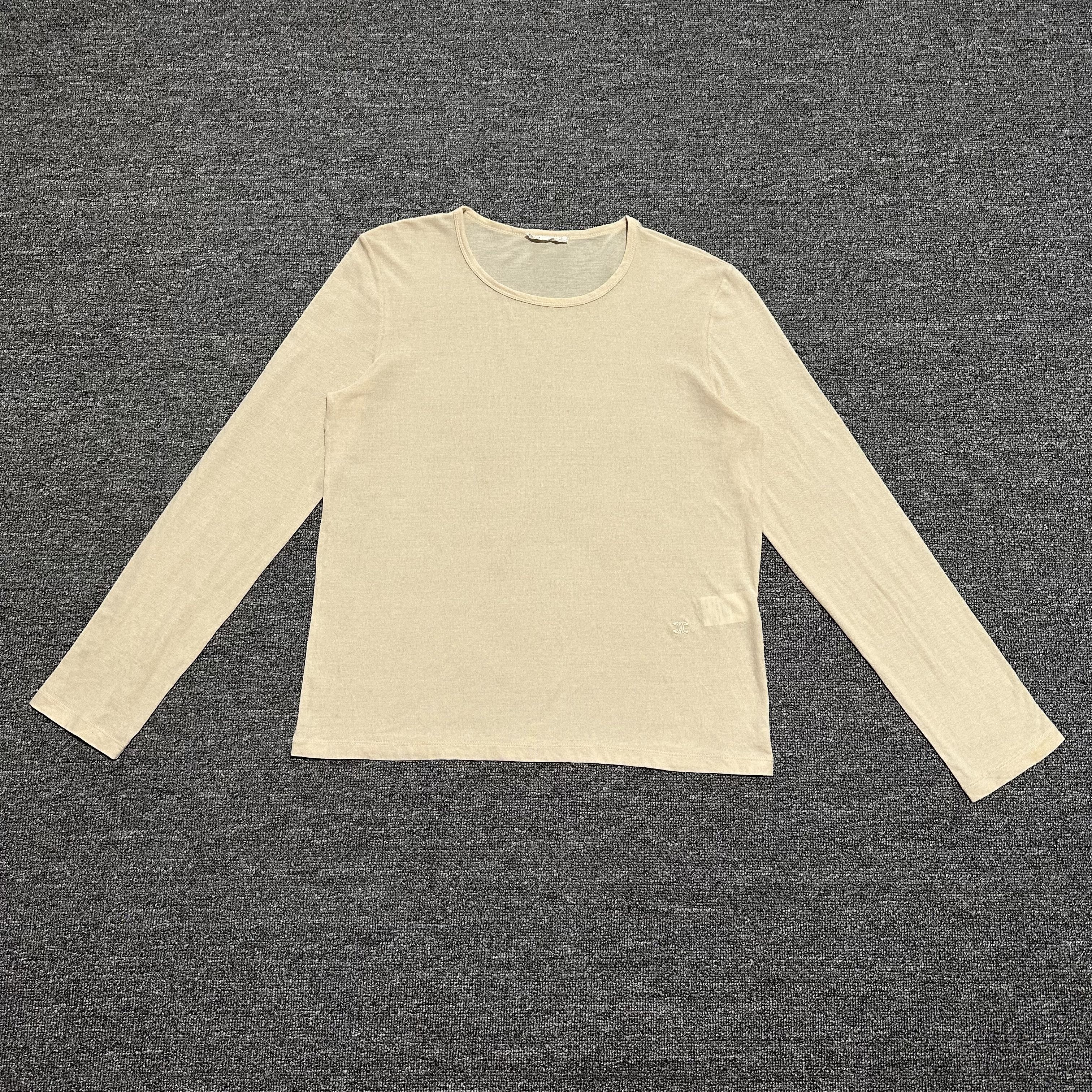Celine × Vintage Vintage Celine Longsleeve Tee Size L / US 10 / IT 46 - 1 Thumbnail