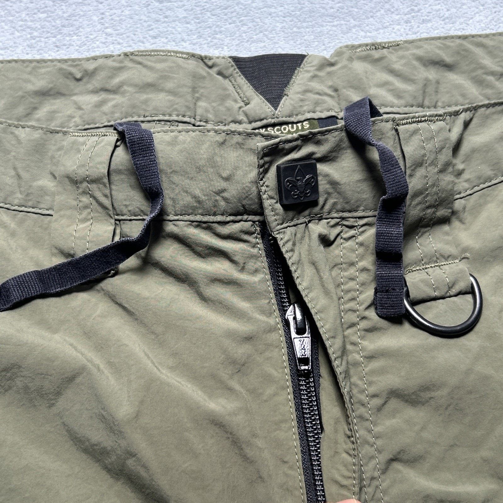 Wrangler BSA Baggy Cargo Shorts Mens Medium 35x11 Boy Scouts America Size US 35 - 4 Thumbnail