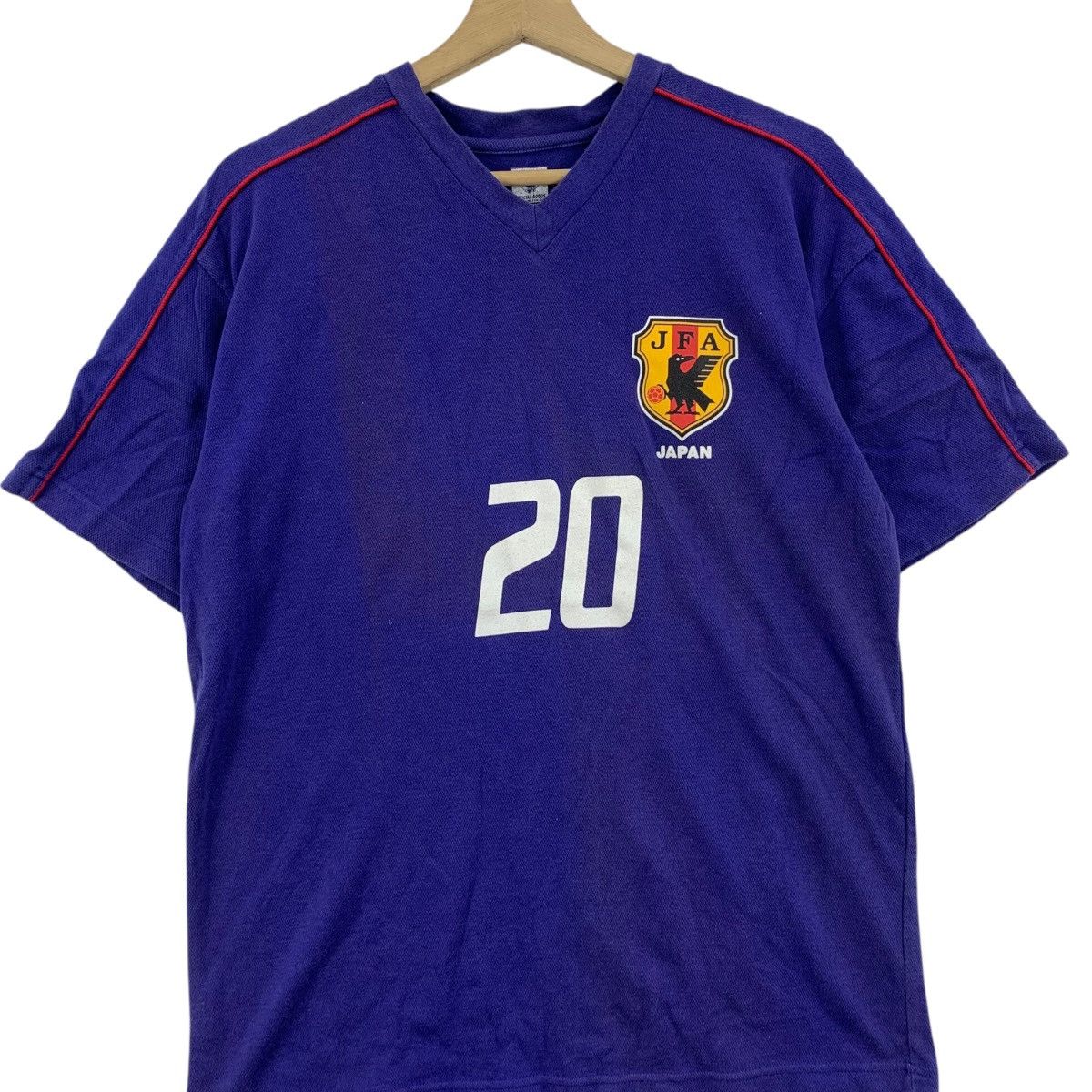 Vintage JFA JAPAN FOOTBALL Yoshito Okubo 2003 Season Tee Shirt Top Size US M / EU 48-50 / 2 - 3 Thumbnail