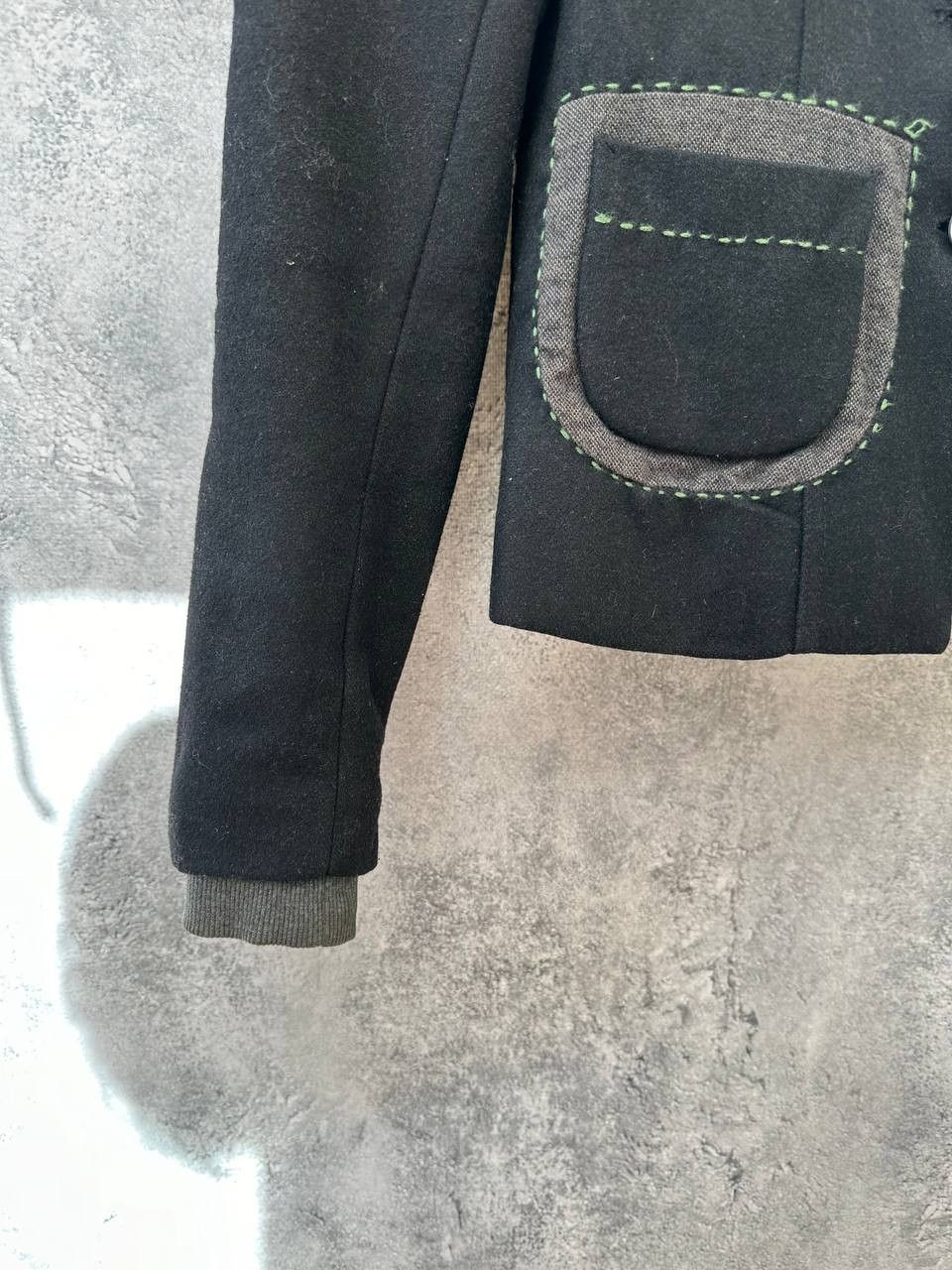 Desigual × Vintage Desigual Patchwork Wool Blazer with Graphic Lining Size XS / US 0-2 / IT 36-38 - 7 Thumbnail