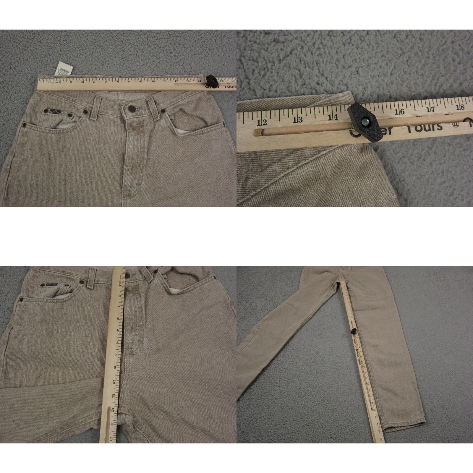 Lee Vintage Lee Jeans Womens 12 Brown 30 x 32 Lightwash Tapered Riders Deadstock Jeans Mens Womens Boys Girls Size 34" / US 12 / IT 48 - 8 Thumbnail