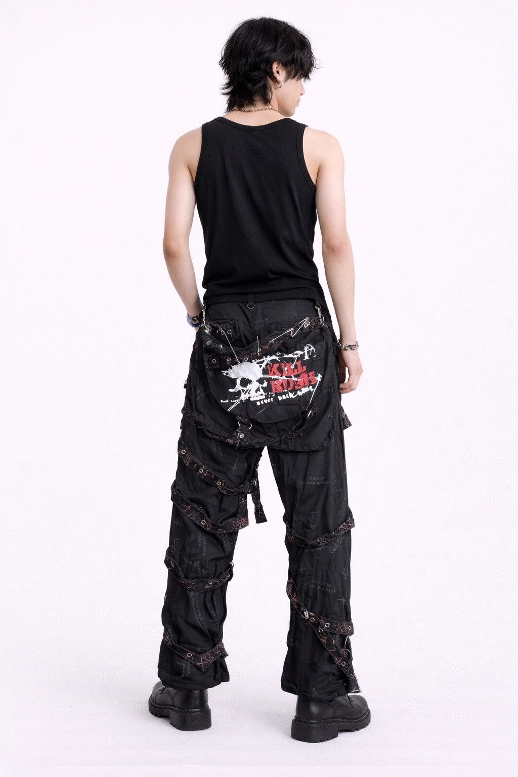 Japanese Brand GLP Gothic Lauta Punk Bondage Pant Black Multi-Strap Archive Size US 30 / EU 46 - 4 Thumbnail