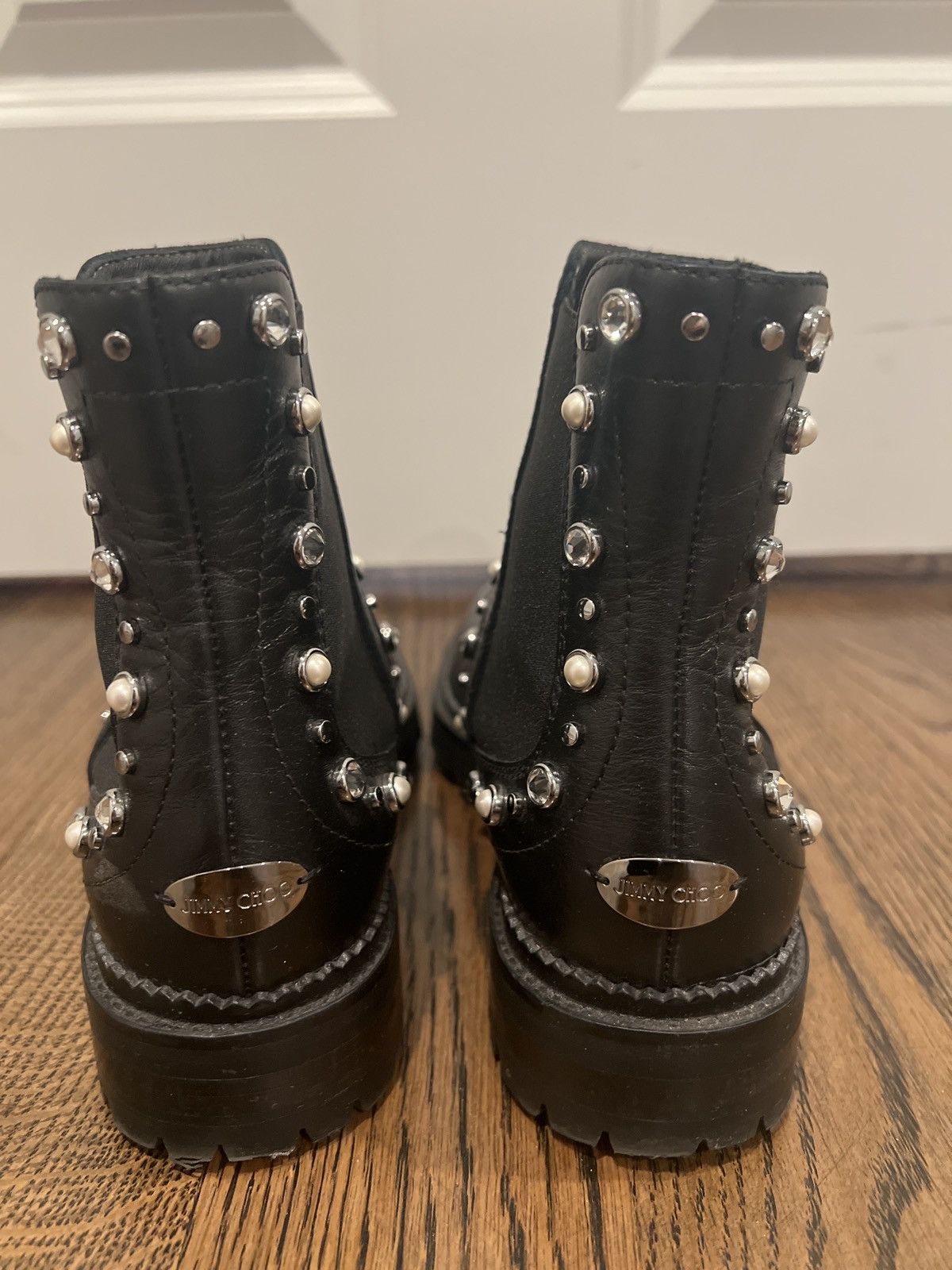 Jimmy Choo Boots with Rhinestones Size US 5 / IT 35 - 2 Thumbnail