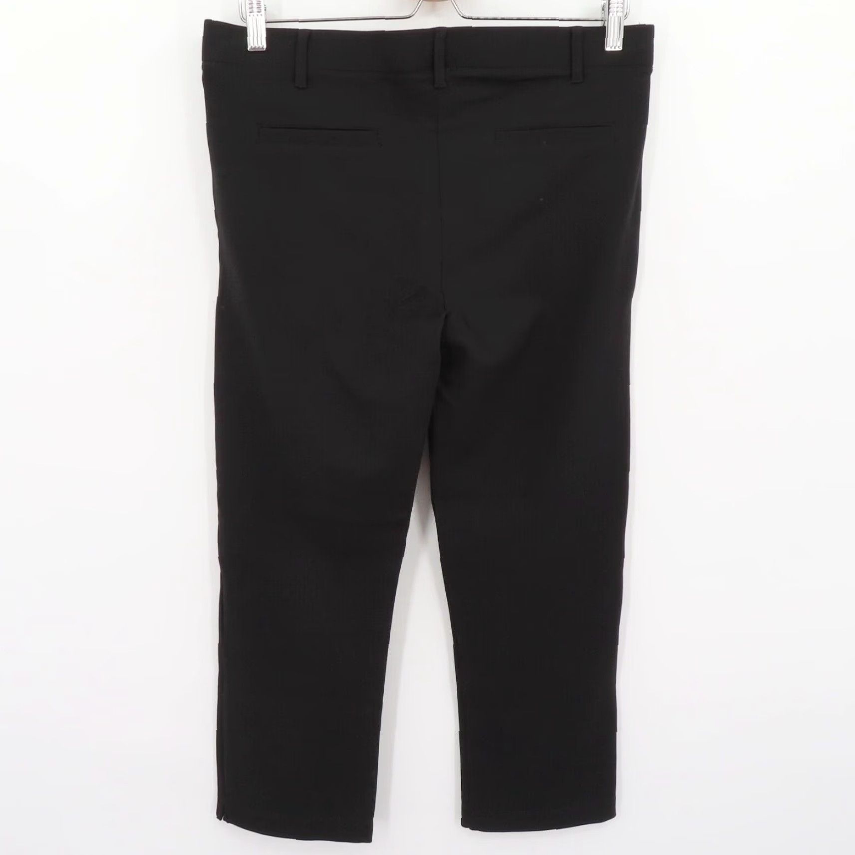 Vintage Betabrand Women Large W0249-BK Crop Classic Dress Yoga Pants Solid Black Size 36" / US 14 / IT 50 - 4 Thumbnail
