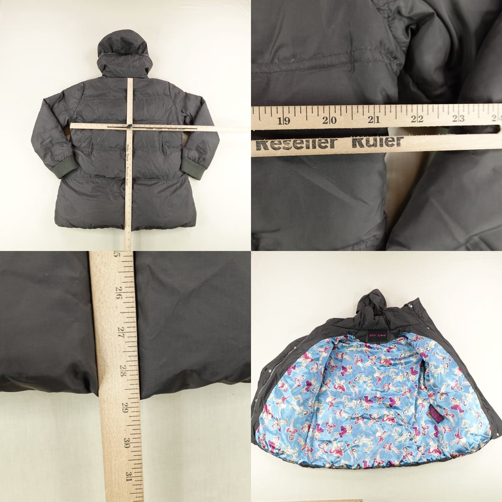 Betsey Johnson Betsey Johnson Jacket Womens XL Black Quilted Puffer Feather Down Parka Coat Size XL / US 12-14 / IT 48-50 - 8 Thumbnail