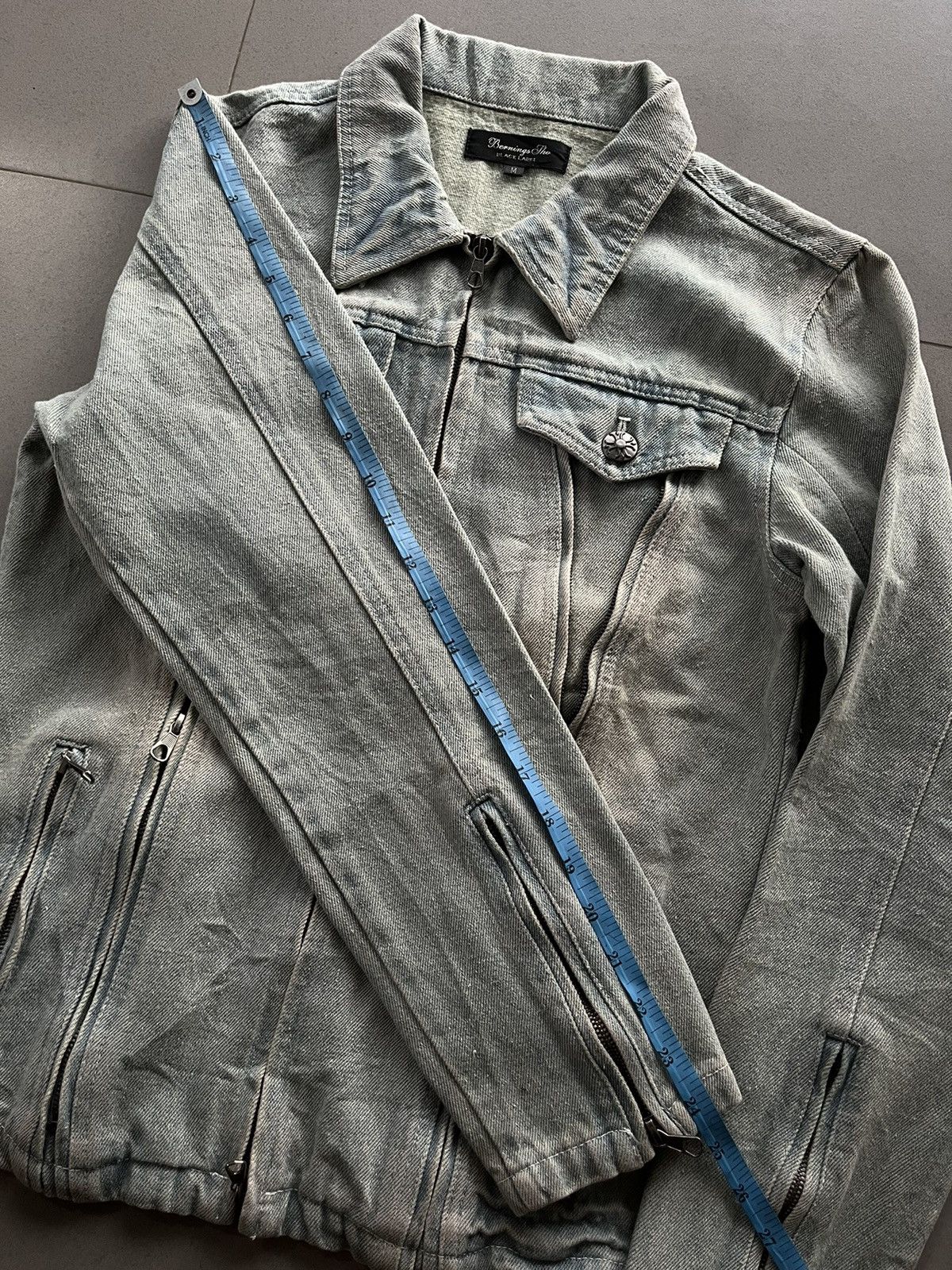 Isamu Katayama Backlash BERNINGS SHO JAPANESE SKULL BEADS MULTI ZIPPER DENIM JACKET Size US M / EU 48-50 / 2 - 13 Thumbnail