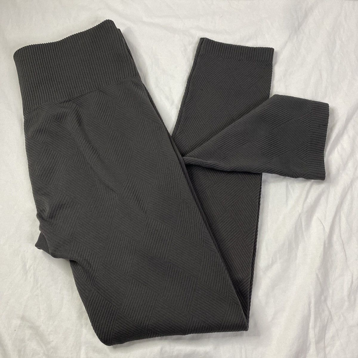Other Textured High Waist Leggings Women's Large Tummy Control EUC Size 30" / US 8 / IT 44 - 1 Thumbnail