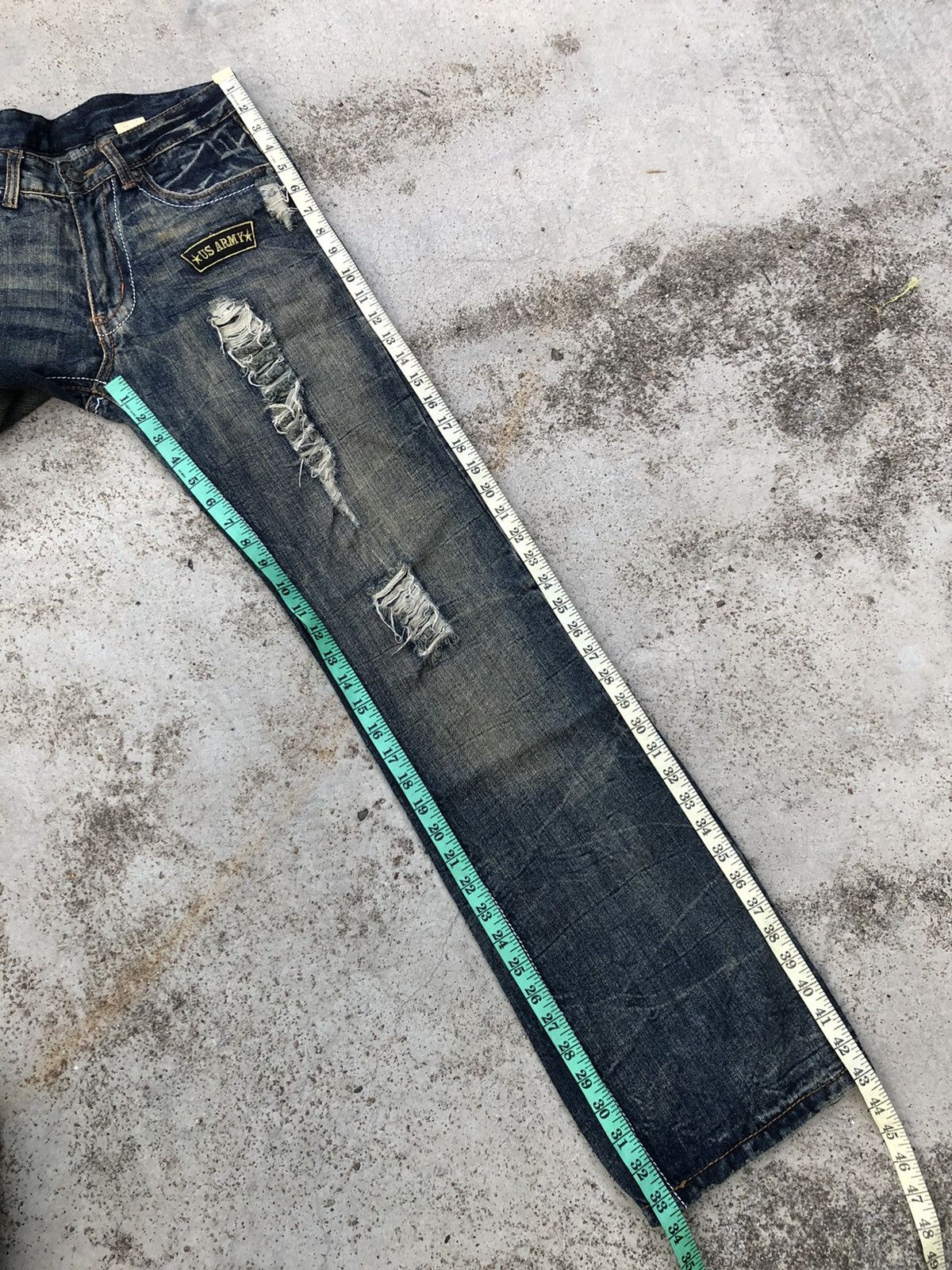 Other BOOTCUT RUSTY DISTRESSED DENIM Size US 30 / EU 46 - 14 Thumbnail
