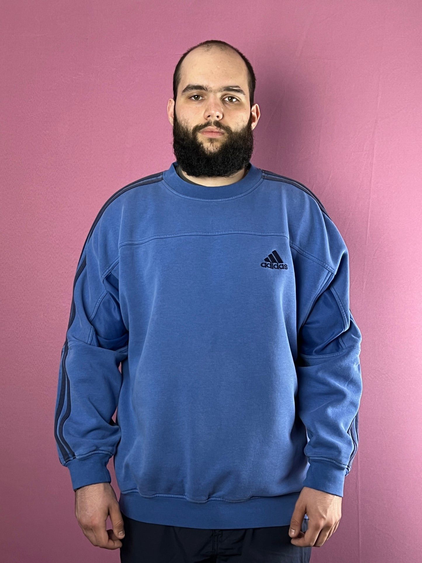 Adidas 90s Adidas Vintage Men's Sweatshirt - L Size US L / EU 52-54 / 3 - 2 Thumbnail