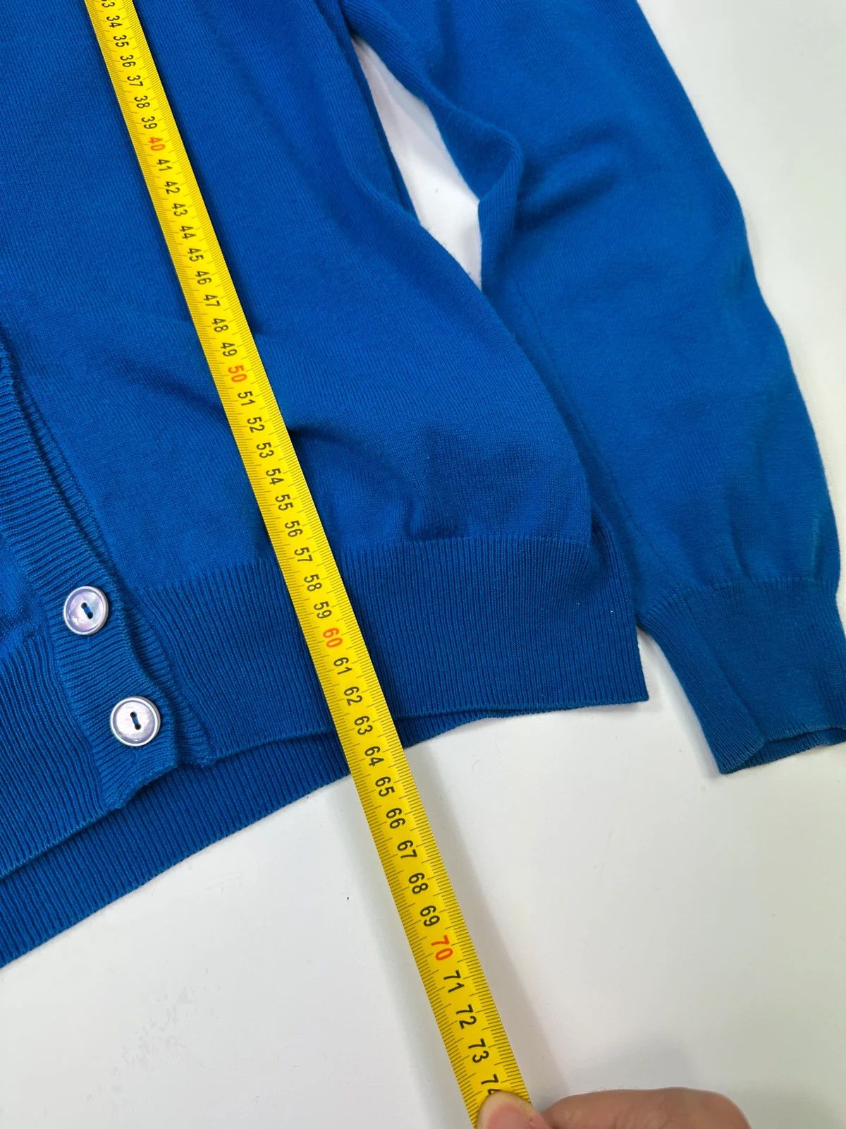 Maison Margiela Martin Margiela Line1 SS09 Electric Blue Cardigan Shoulder Size US M / EU 48-50 / 2 - 11 Thumbnail