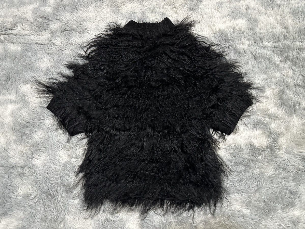 Emporio Armani 🔥Aw2010 Emporio Armani Mongolian Lamb Fur Short Sweater Size US M / EU 48-50 / 2 - 13 Thumbnail
