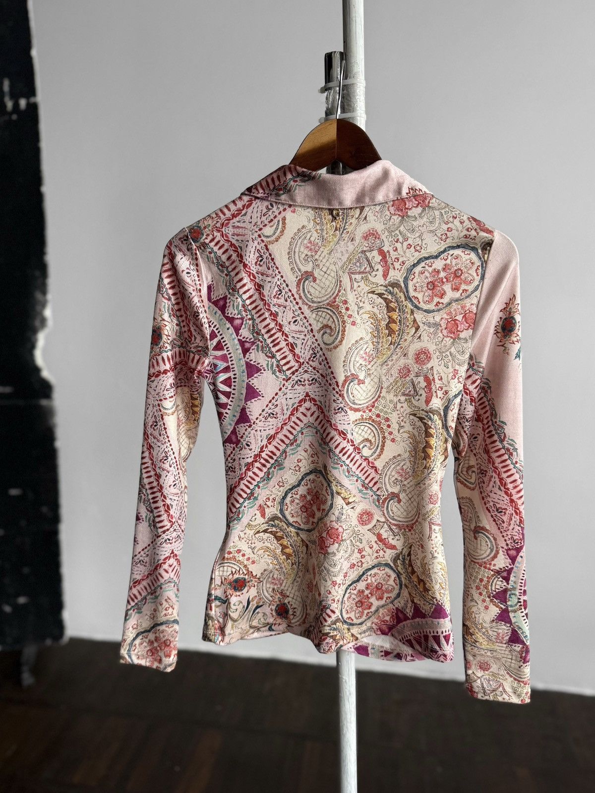 Guess Guess Womens Multicolor Paisley Button Up Blouse Slim Fit Size S / US 4 / IT 40 - 3 Thumbnail