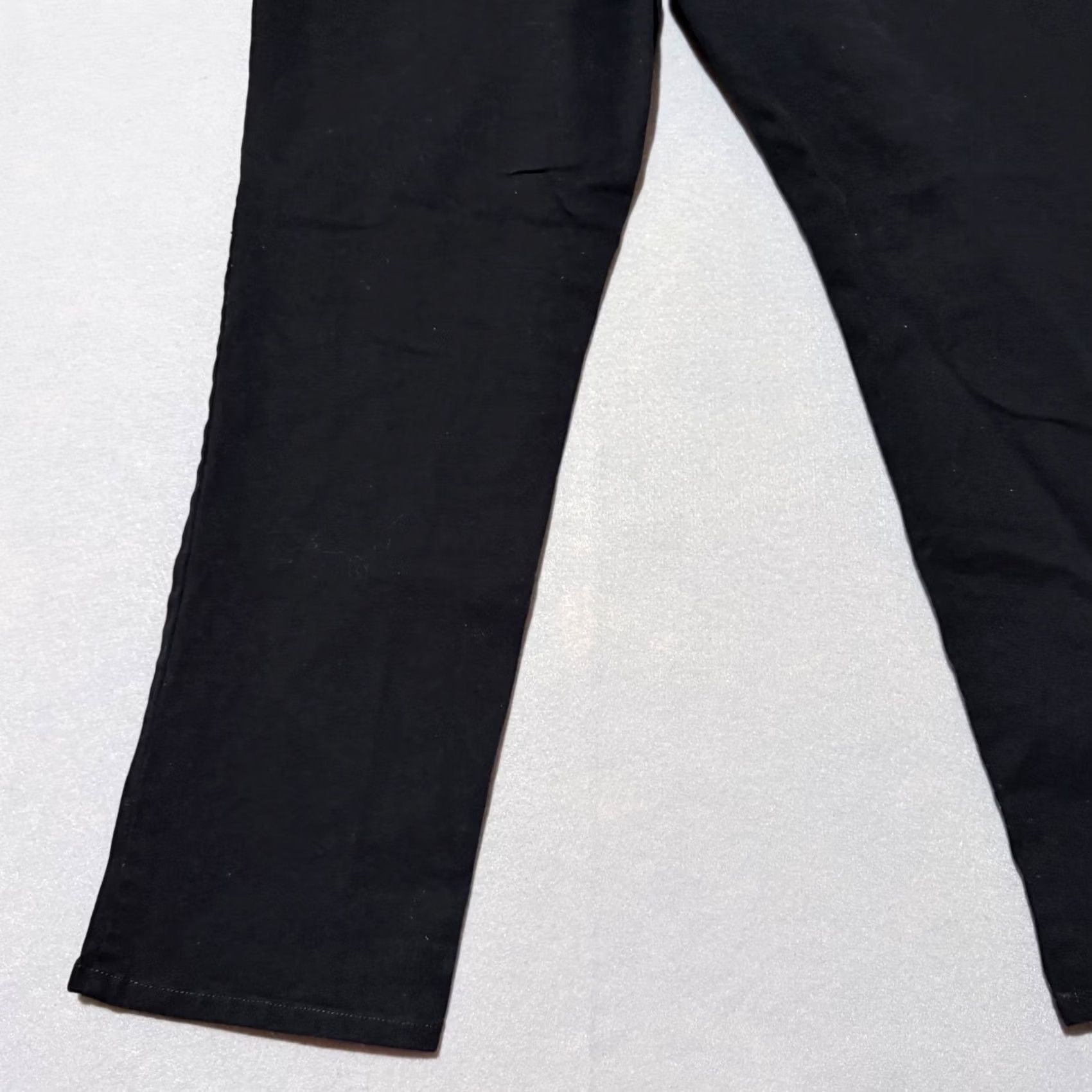 Gloria Vanderbilt Gloria Vanderbilt Amanda Jeans Womens Black Denim Stretch Mid Rise Straight - 12 Size 34" / US 12 / IT 48 - 7 Thumbnail