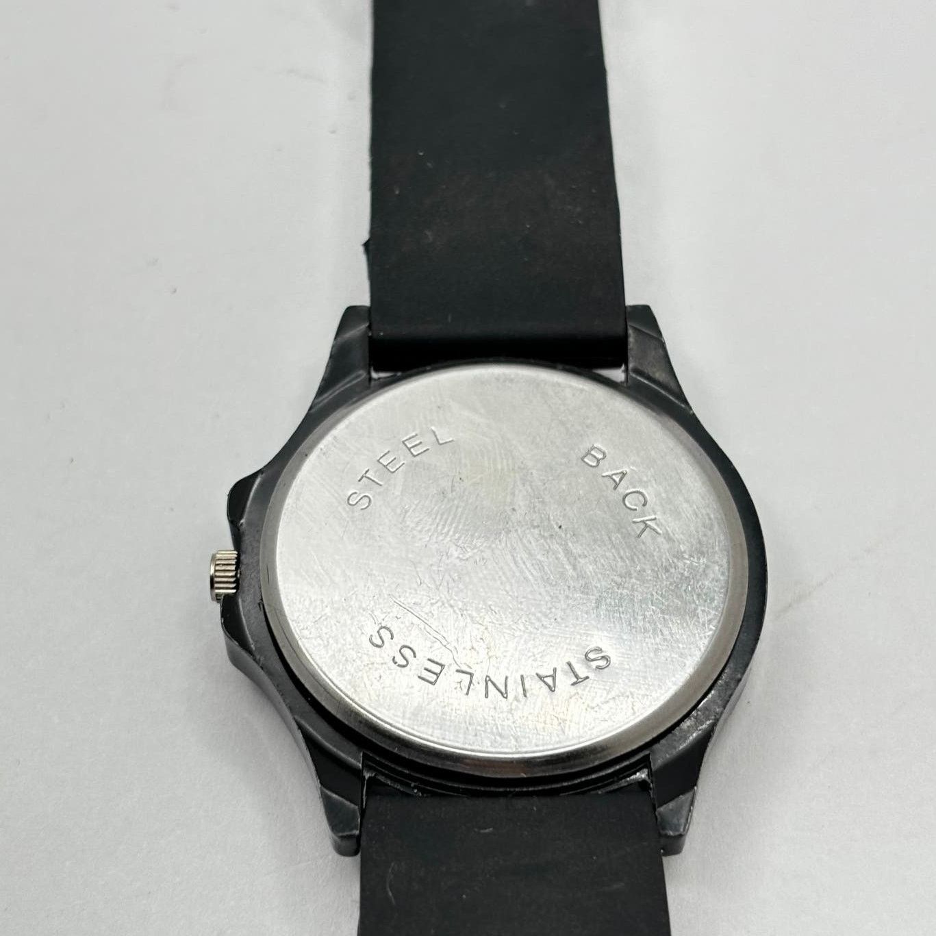 Geneva Silver & Black Geneva Men's Watch Size ONE SIZE - 4 Thumbnail