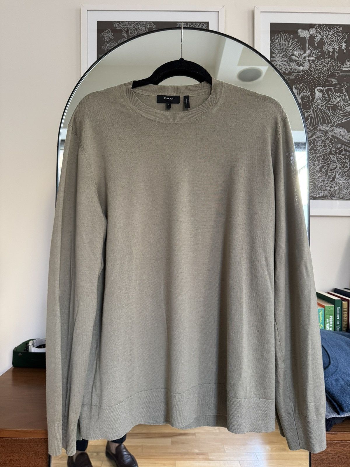 Theory Theory Green Wool Sweater Size US L / EU 52-54 / 3 - 3 Thumbnail