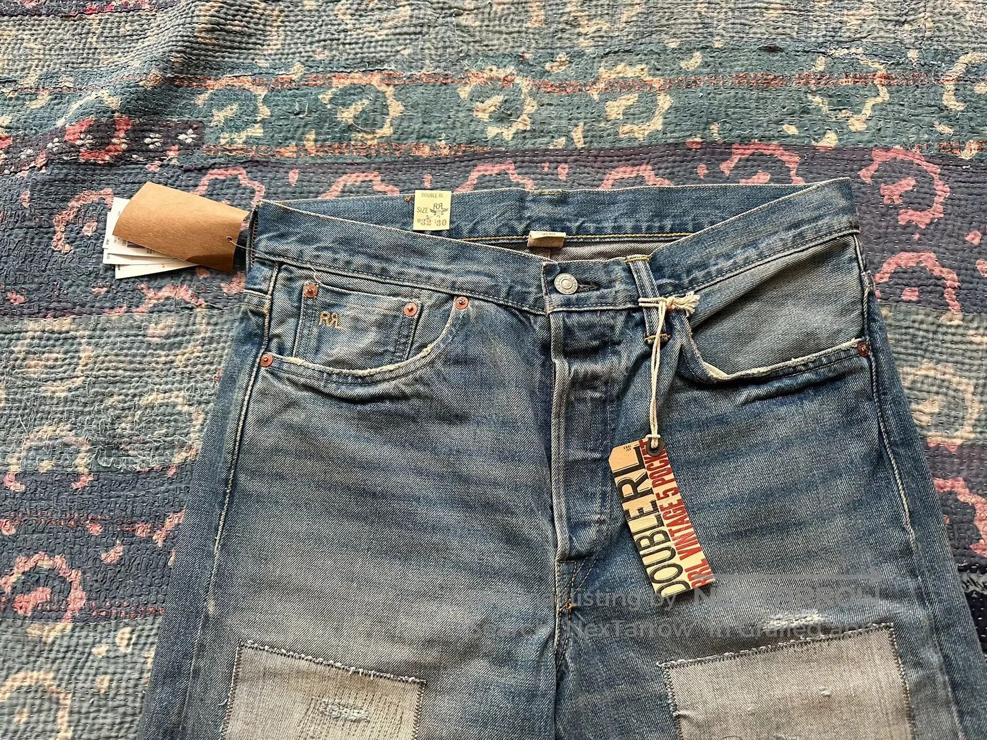 RRL Ralph Lauren RRL Patchwork Vintage Denim Pants. Size US 32 / EU 48 - 2 Thumbnail