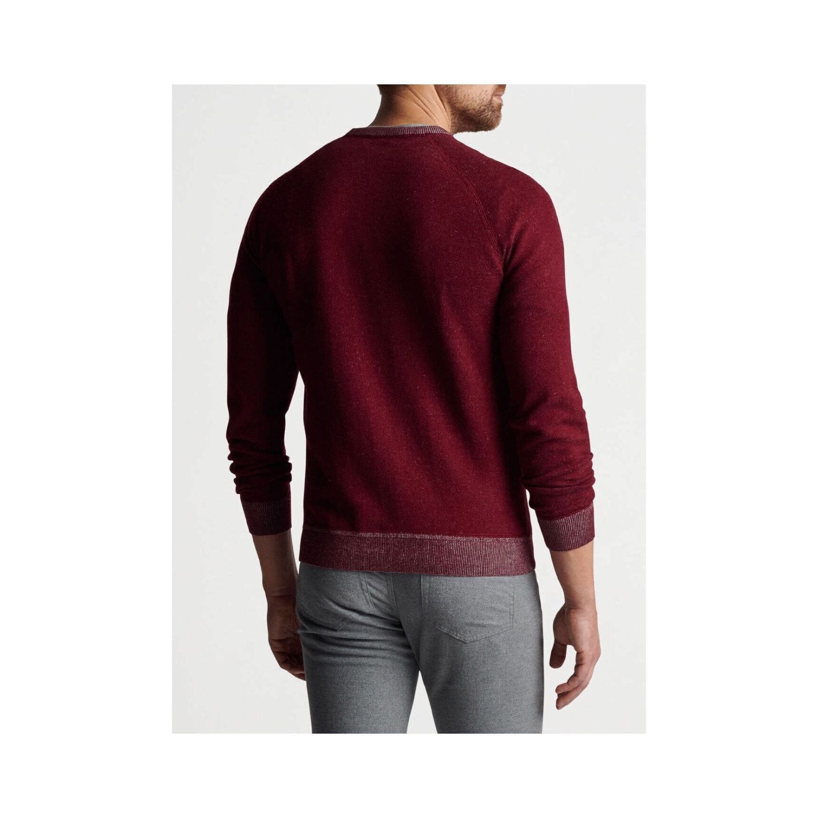 Peter Millar Peter Millar Hartford Crewneck M Claret Cotton Merino $230 Size US M / EU 48-50 / 2 - 4 Thumbnail