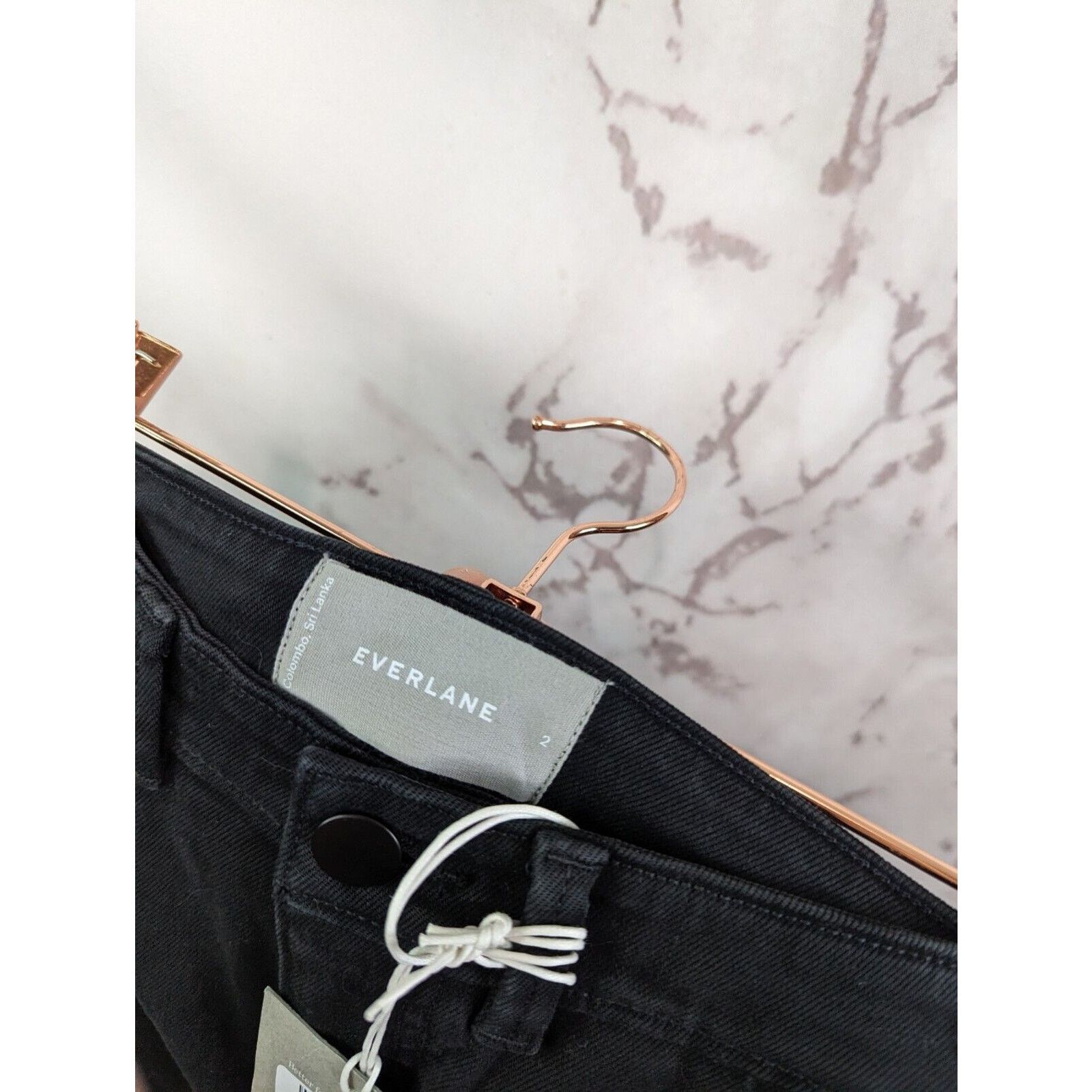 Everlane Everlane Pant Women 2 Slim Leg Crop Black High Rise Ankle Size 26" / US 2 / IT 38 - 4 Thumbnail