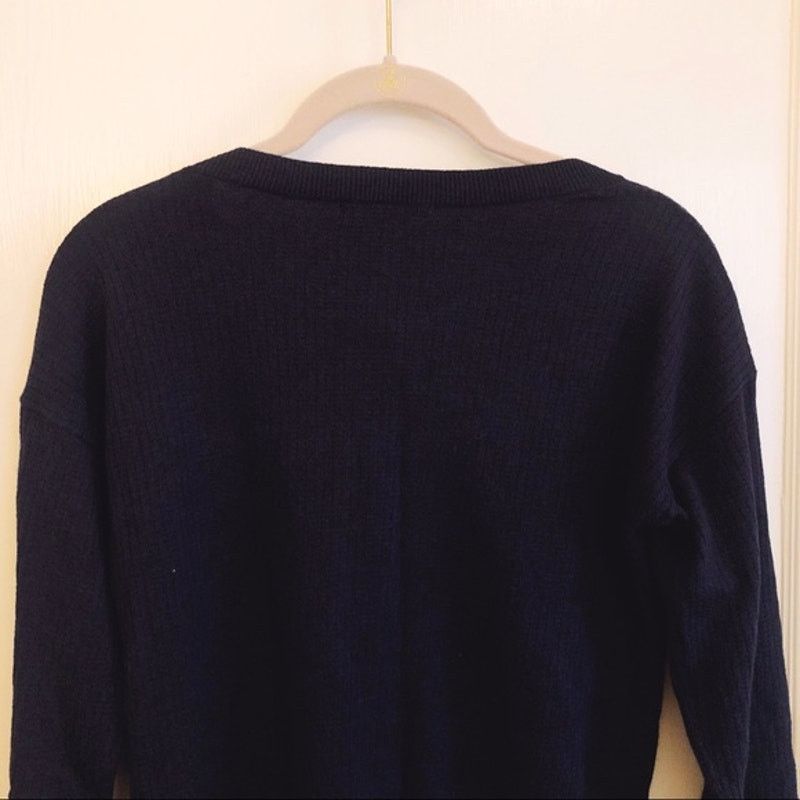 Banana Republic Banana Republic Blue Seed Stitch Crew Neck Top Size XS / US 0-2 / IT 36-38 - 5 Thumbnail
