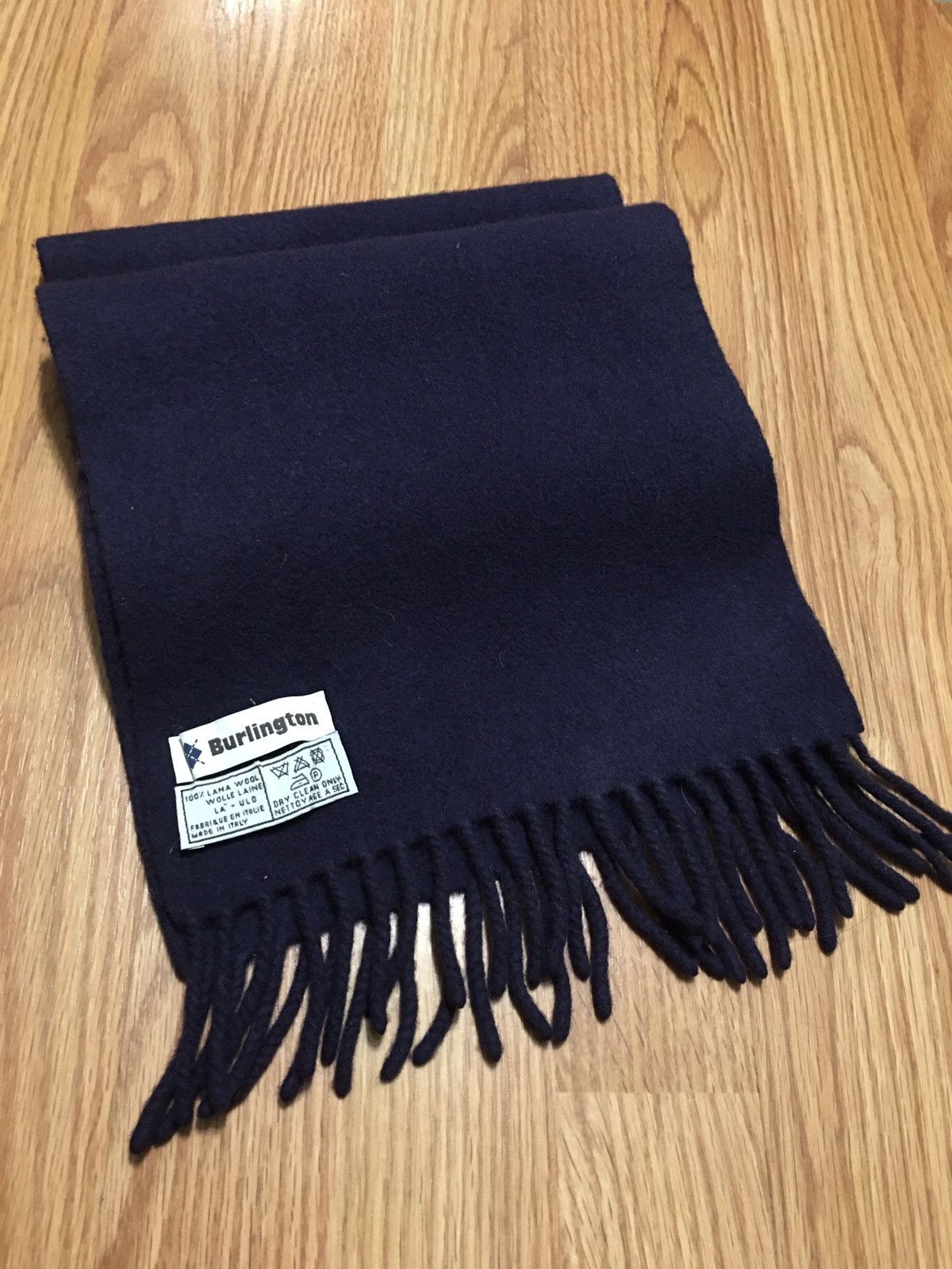 Burlington Burlington England Wool Navy Blue Mens Scarf Size ONE SIZE - 3 Thumbnail