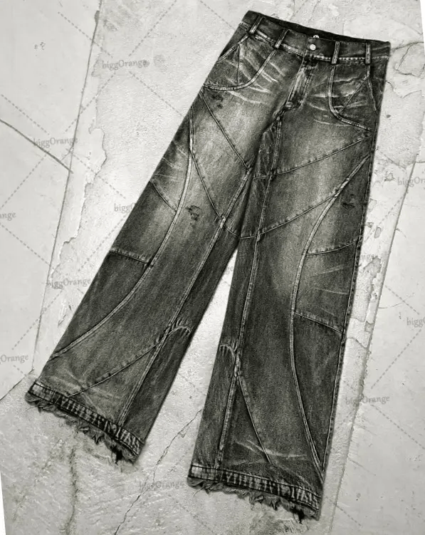 Japanese Brand × Jean × Vintage Jeans West Coast WorkWear Ripped Mopping Pants Size US 32 / EU 48 - 3 Thumbnail