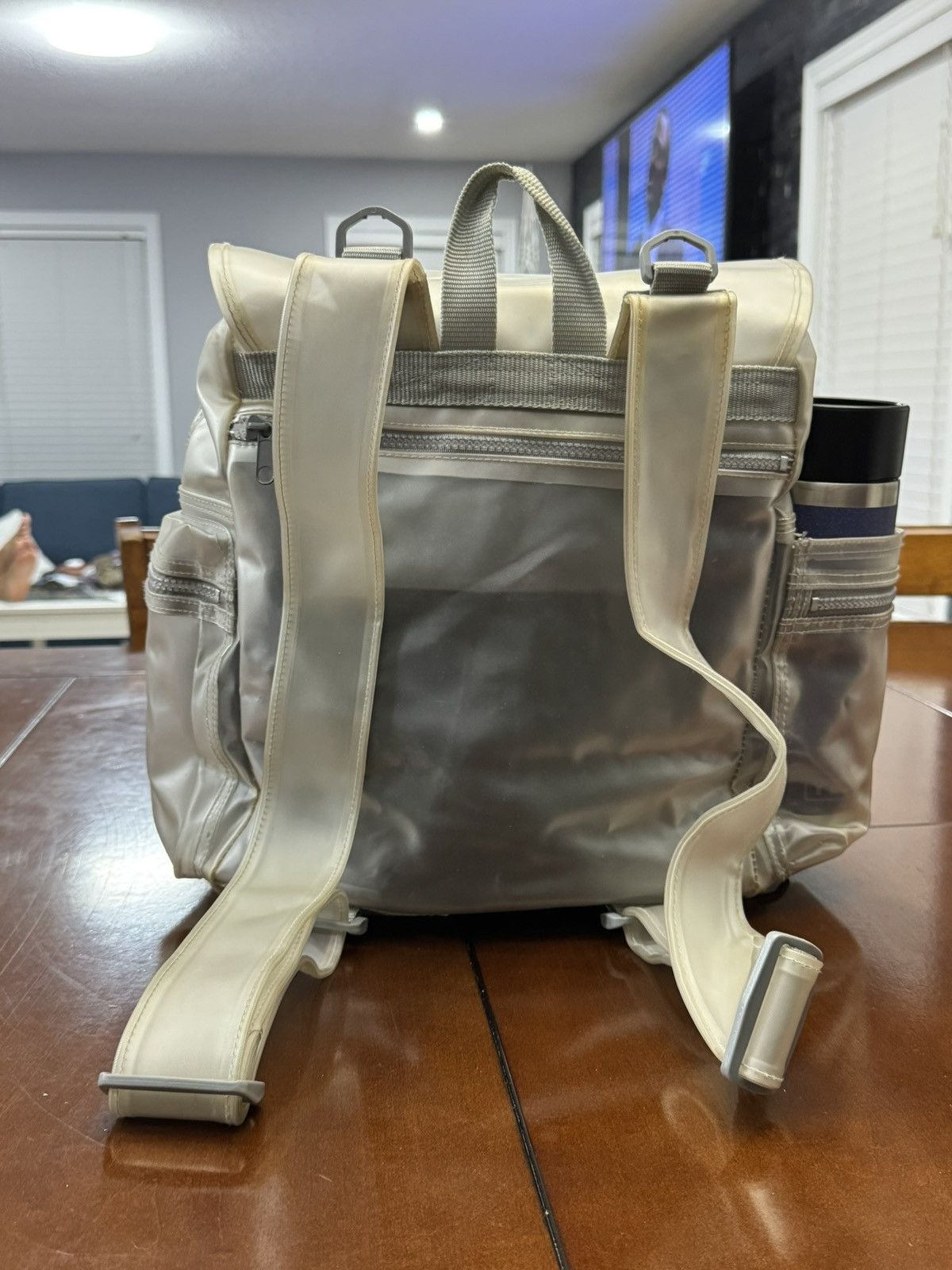 Gap Vintage Y2K GAP Technical Clear Multi-Pocket Backpack Size ONE SIZE - 4 Thumbnail