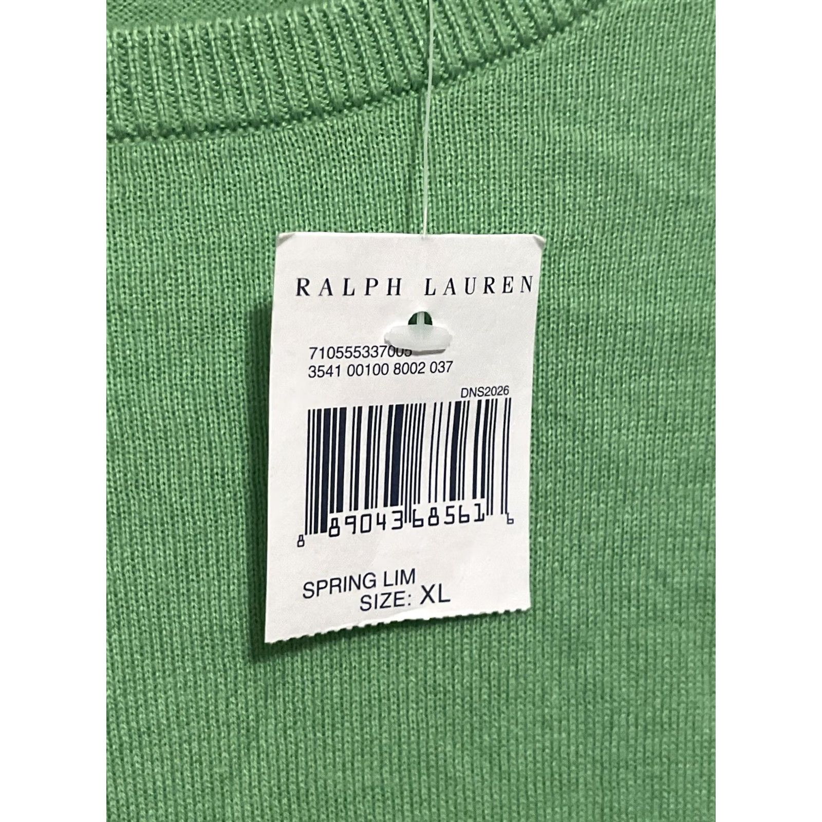 Polo Ralph Lauren Polo Ralph Lauren Sweatshirt Long Sleeve Green XL Crew Neck Cotton NWT Pullover Mens Athletic All Seasons Classic Fit Polo Ralph Lauren Shirt Size US XL / EU 56 / 4 - 5 Thumbnail