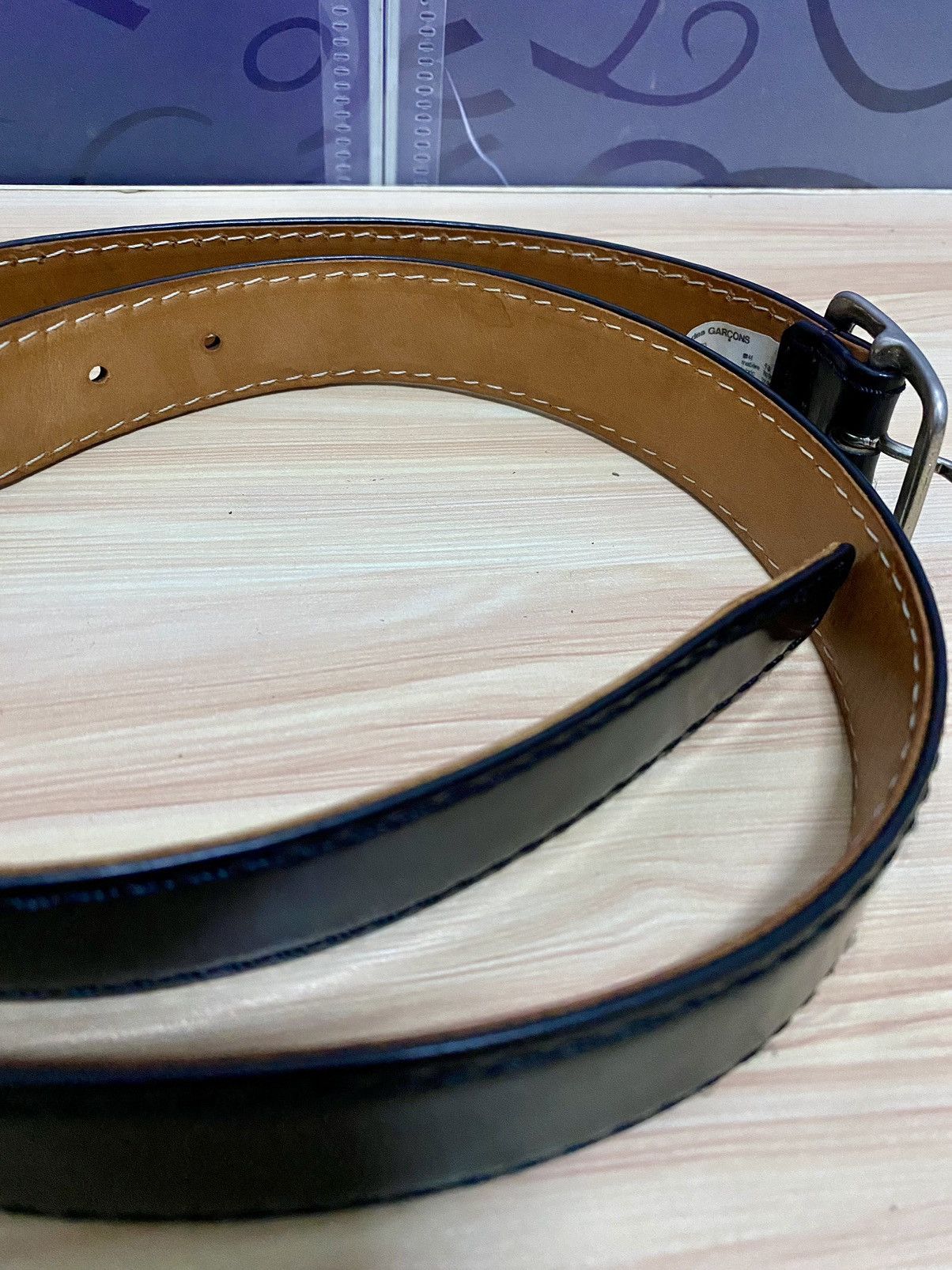 Comme des Garcons Junya watanabe Comme des garcons black leather belt Size ONE SIZE - 6 Thumbnail