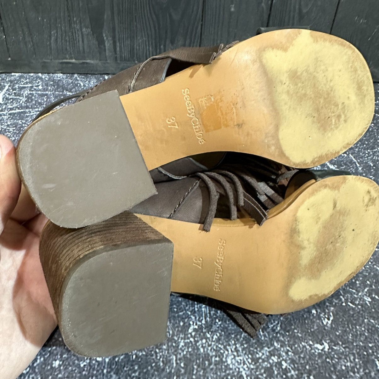 See by Chloe See By Chloe Leather Sandals Featuring Front Tassel charm37 Size US 7 / IT 37 - 13 Thumbnail