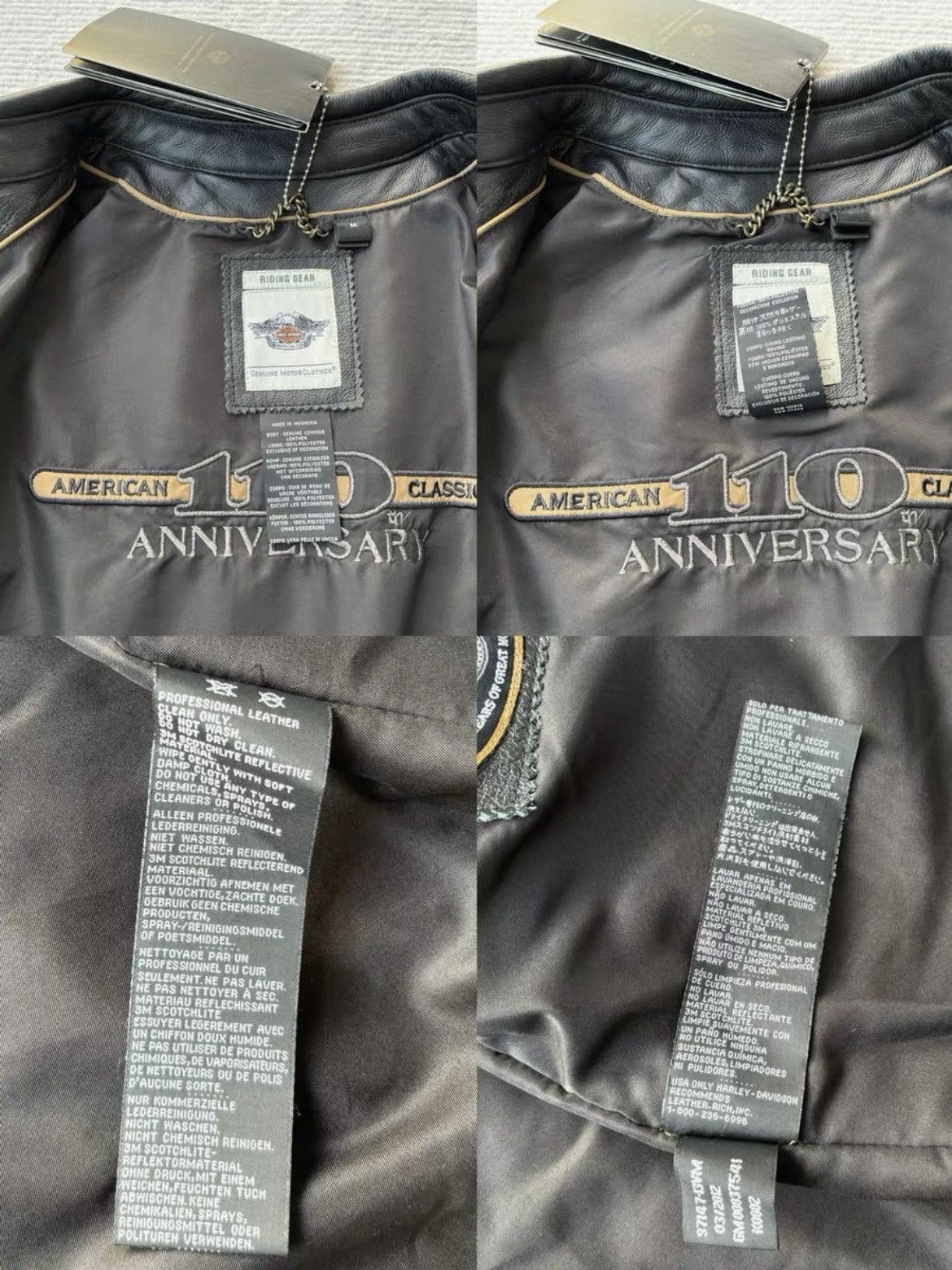 Harley Davidson RARE-HARLEY DAVIDSON 110TH ANNIVERSARY WOMENS JACKET Size M / US 6-8 / IT 42-44 - 8 Thumbnail