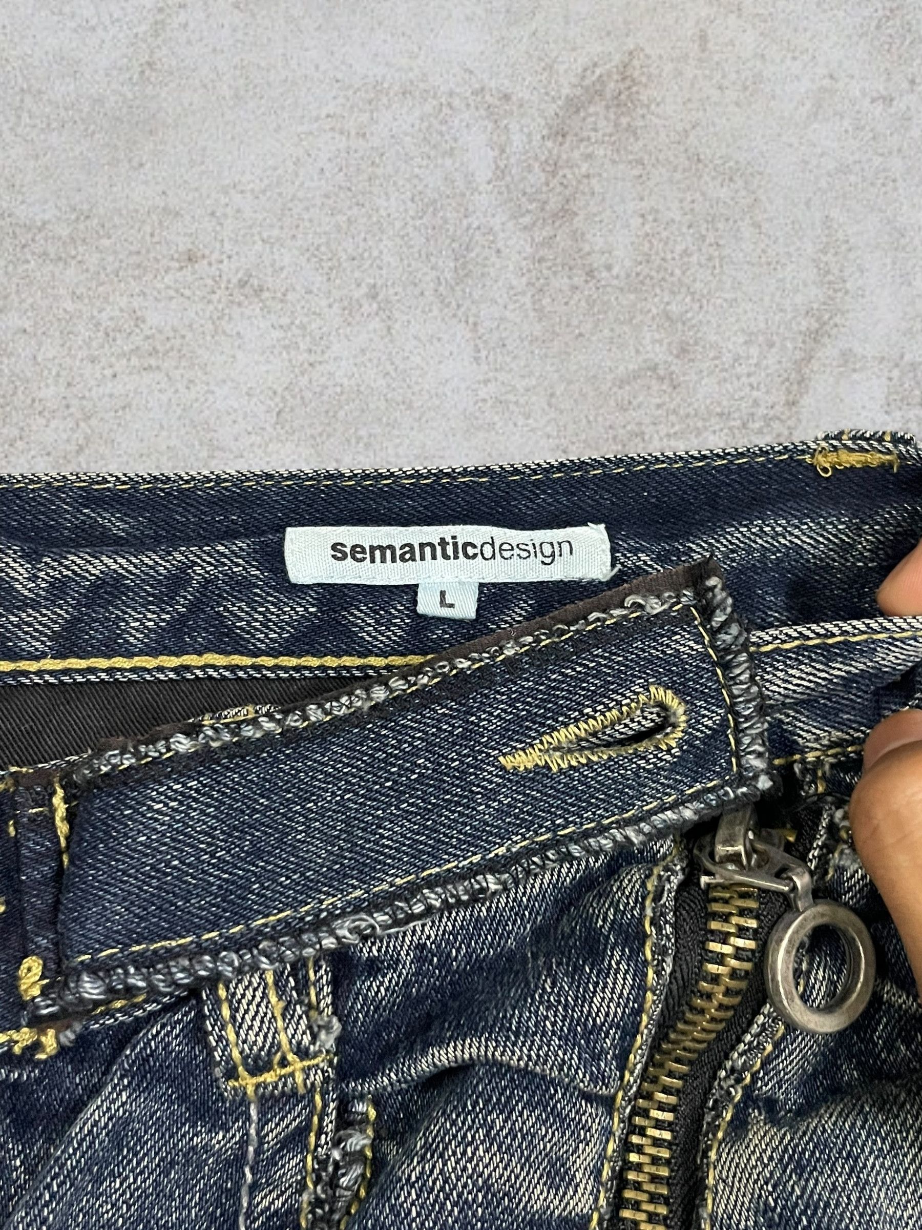 semanticdesign Semanticdesign Crazy Zip Bondage Style Bootcut Ripped Jeans Size US 32 / EU 48 - 13 Thumbnail