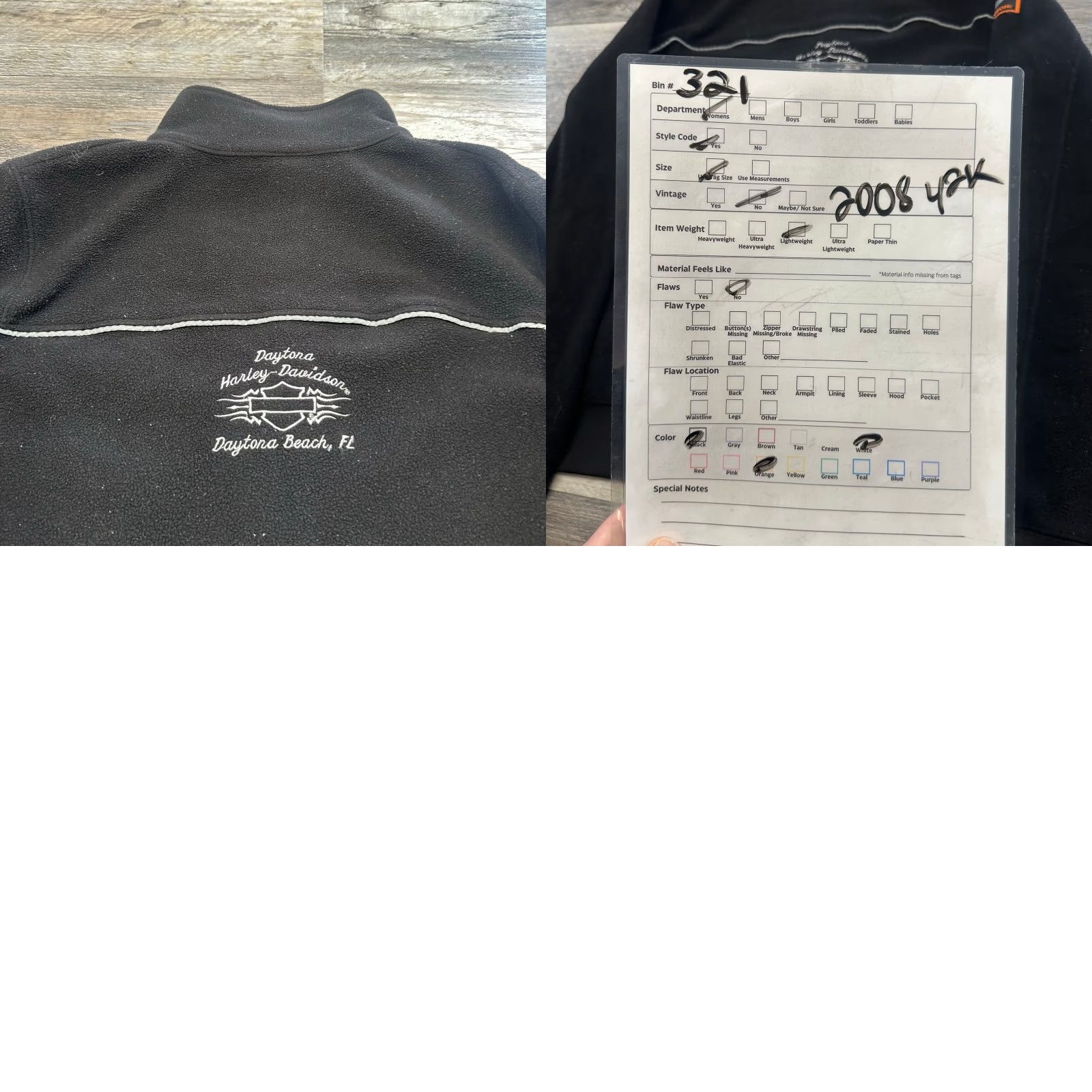 Harley Davidson Harley Davidson Jacket Women M Black Zip Up Biker Fleece Y2k Size M / US 6-8 / IT 42-44 - 8 Thumbnail