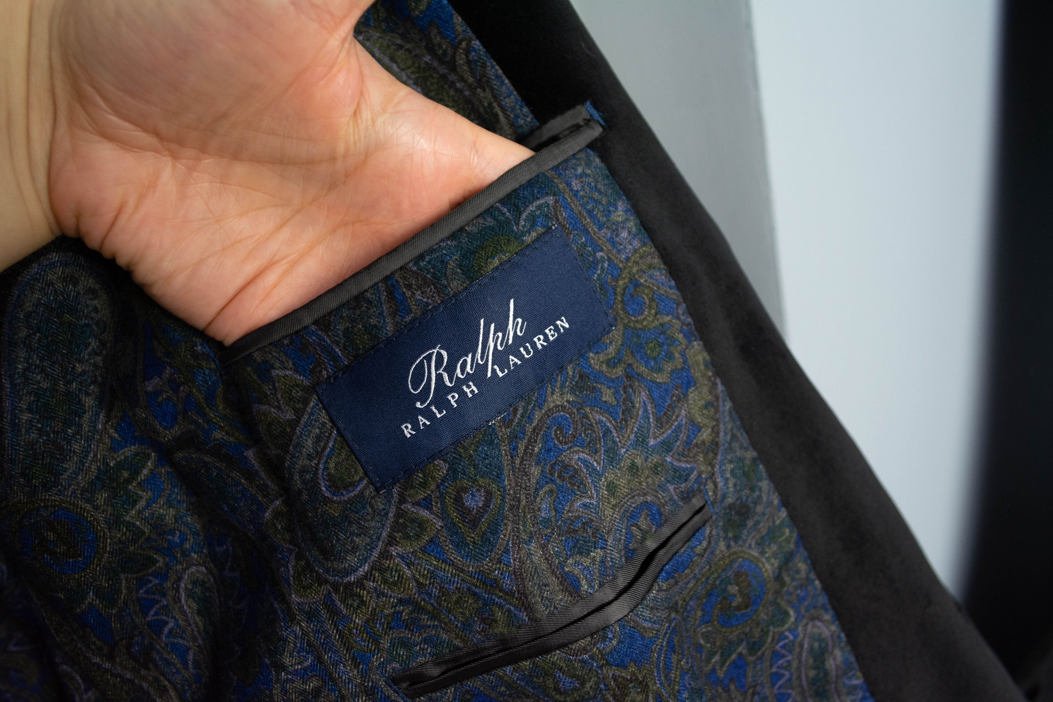 Ralph Lauren RALPH LAUREN 56R velvet dinner jacket blazer Size 54R - 4 Thumbnail