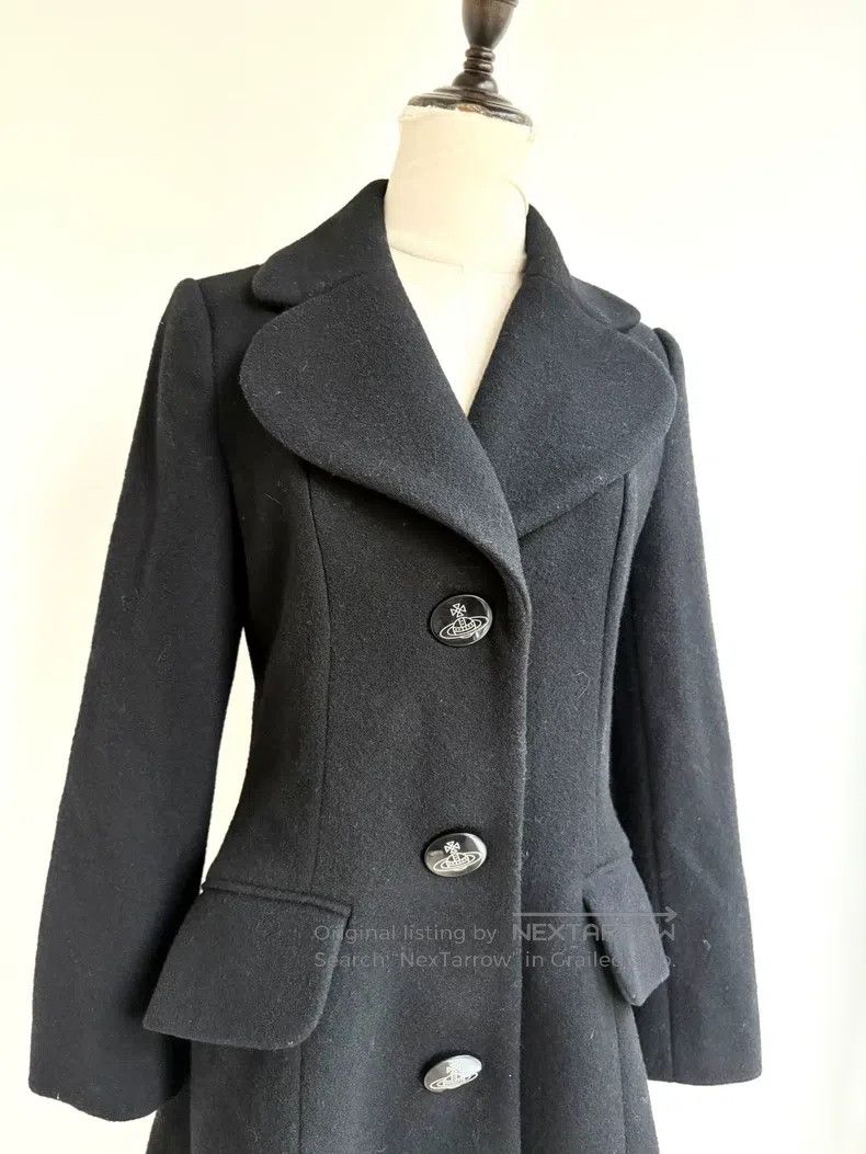 Vivienne Westwood vivienne westwood Vintage Black Heart Collar Coat Size L / US 10 / IT 46 - 2 Thumbnail