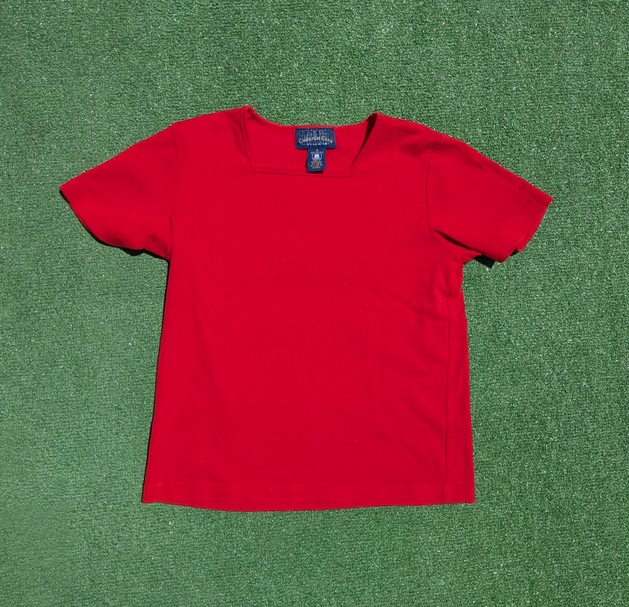 Designer Charter Club Top Womens Pullover Shirt Blouse Pima Red Size S / US 4 / IT 40 - 6 Thumbnail