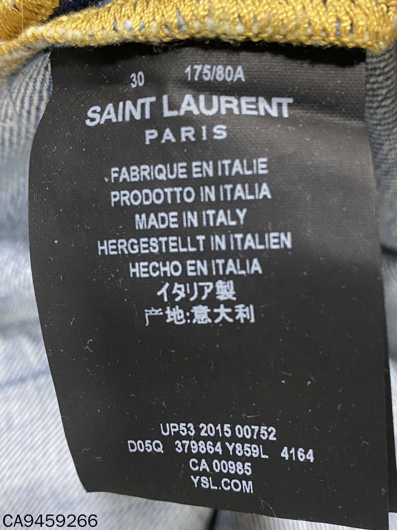 Saint Laurent Paris Saint Laurent blue distressed denim 30 jeans Size US 30 / EU 46 - 5 Thumbnail