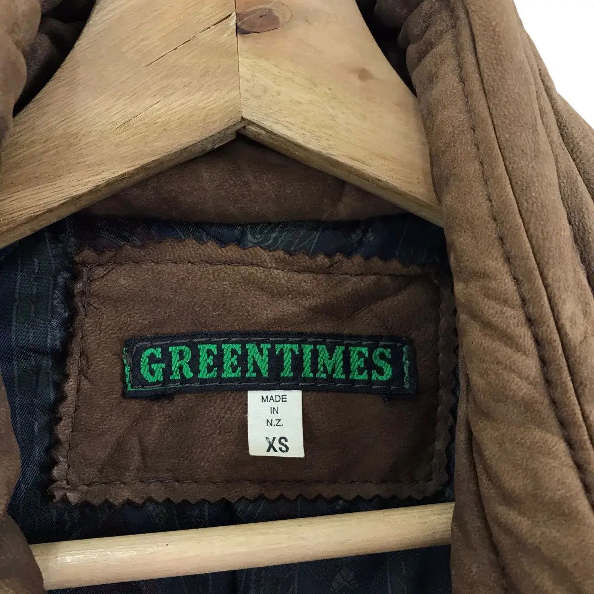 Vintage Vintage 1989 GREEN TIMES New Zealand Real Leather Parsley Size US XS / EU 42 / 0 - 8 Thumbnail