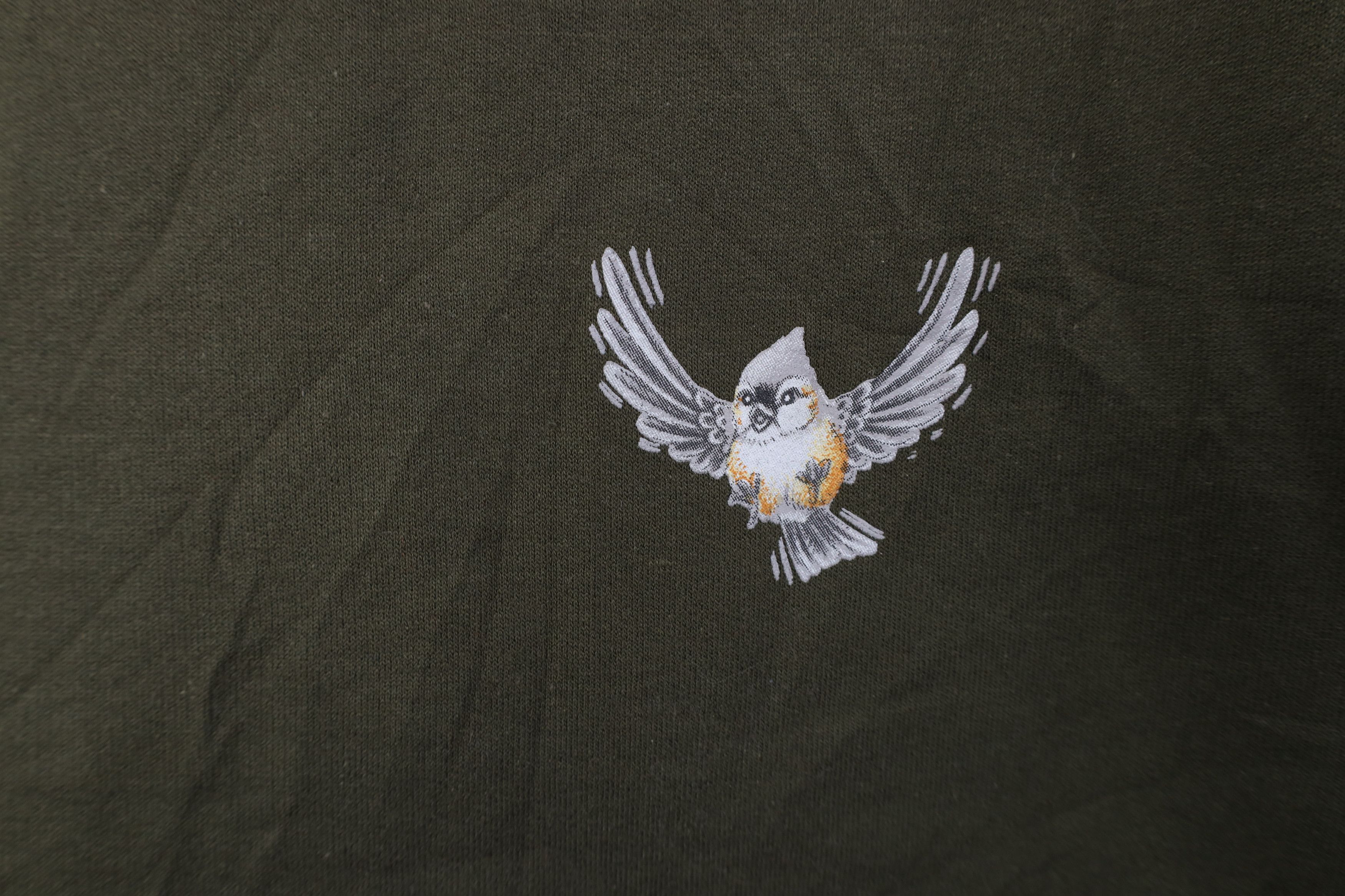 Vintage Vintage 90s Streetwear Nature Birds Layered Sweatshirt Green Size L / US 10 / IT 46 - 8 Thumbnail