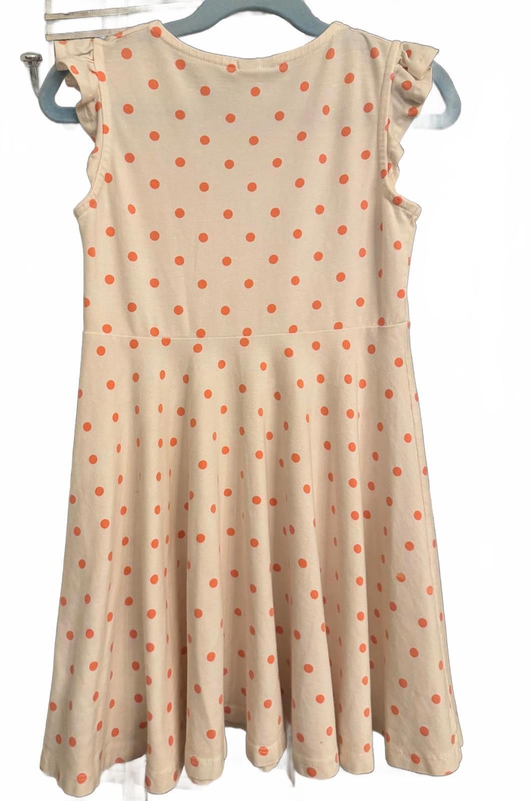 Other Girls' Polarn O. Pyret Ruffle Sleeve Polka Dot Dress 4-6 Size ONE SIZE - 4 Thumbnail