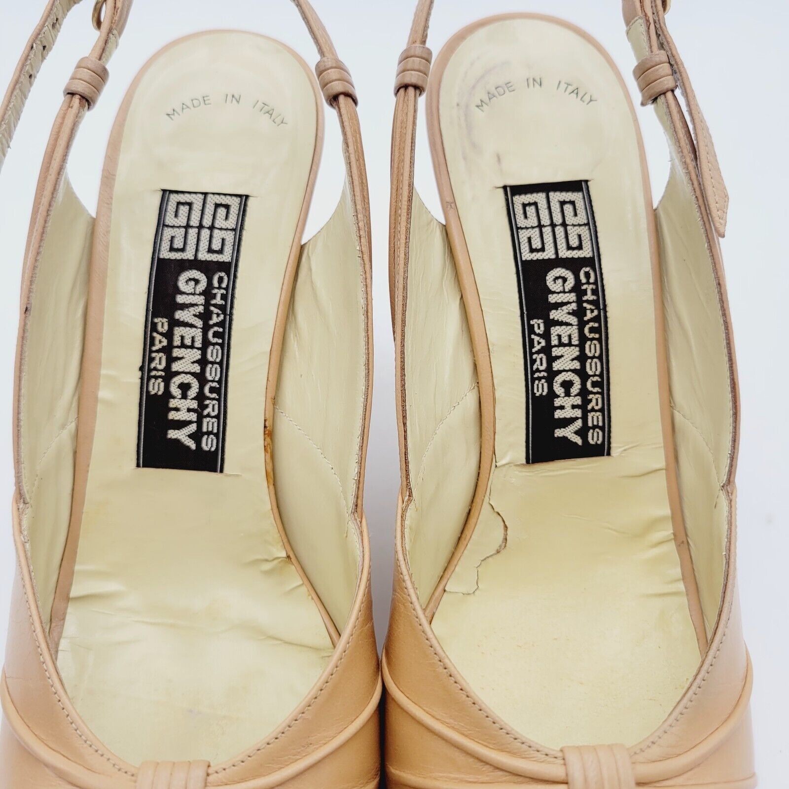 Givenchy Givenchy Round Toe Sling Back Heeled Sandal 6.5B Blush Beige Size US 6.5 / IT 36.5 - 6 Thumbnail