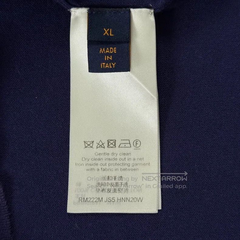 Louis Vuitton Louis Vuitton Sapphire Blue Grass Slogan Short Sleeve Size US XL / EU 56 / 4 - 4 Thumbnail