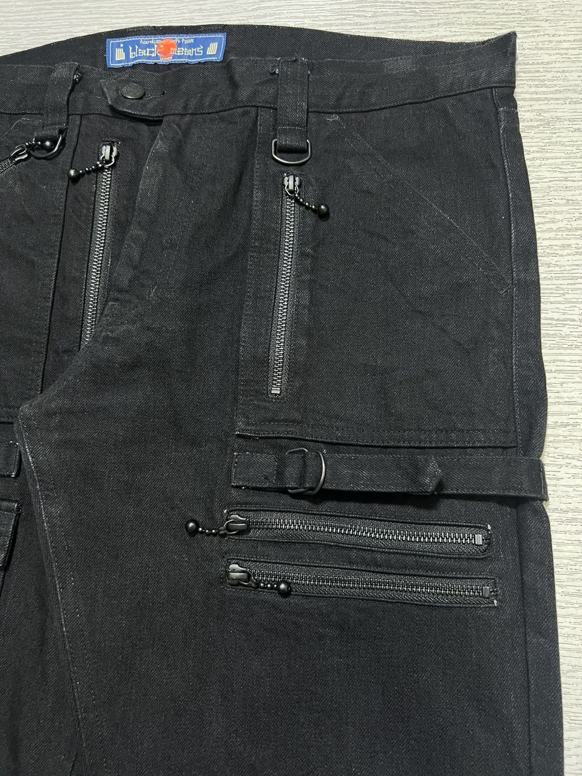 Blackmeans Blackmeans - Moto Denim Cargo Pants Size US 36 / EU 52 - 5 Thumbnail