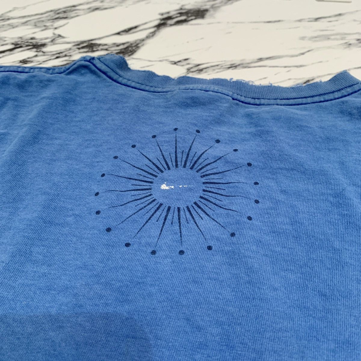 Nike Nike Graphic Tee Y2K Vintage 2000s Size Small Textured Blue Size US S / EU 44-46 / 1 - 3 Thumbnail