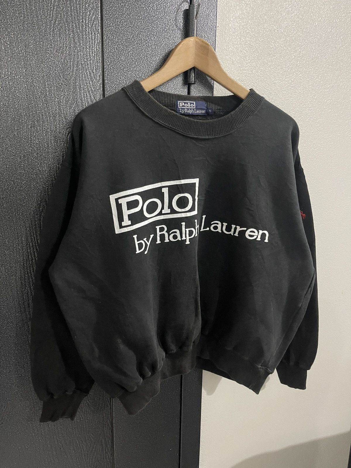 Polo Ralph Lauren Vintage Polo Ralph Lauren Big Logo Sweatshirt Size US L / EU 52-54 / 3 - 3 Thumbnail