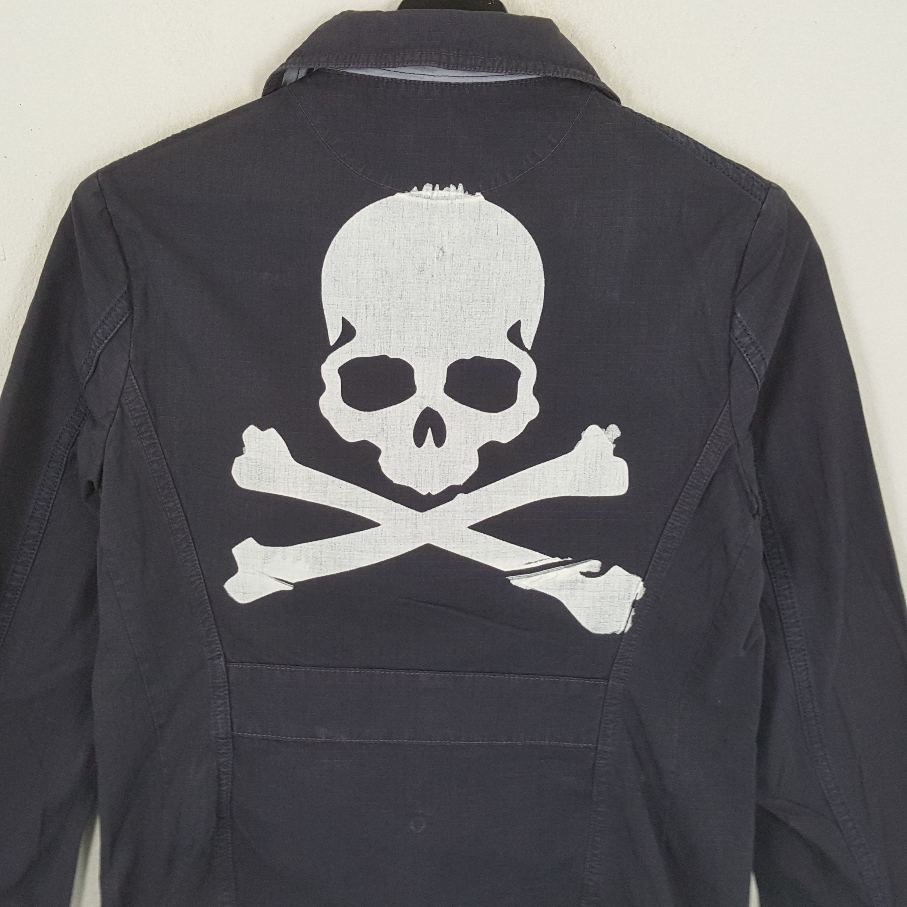 45rpm × Vintage 45RPM x Custom SKULLS Art Rock Style Jacket Size XS / US 0-2 / IT 36-38 - 2 Thumbnail