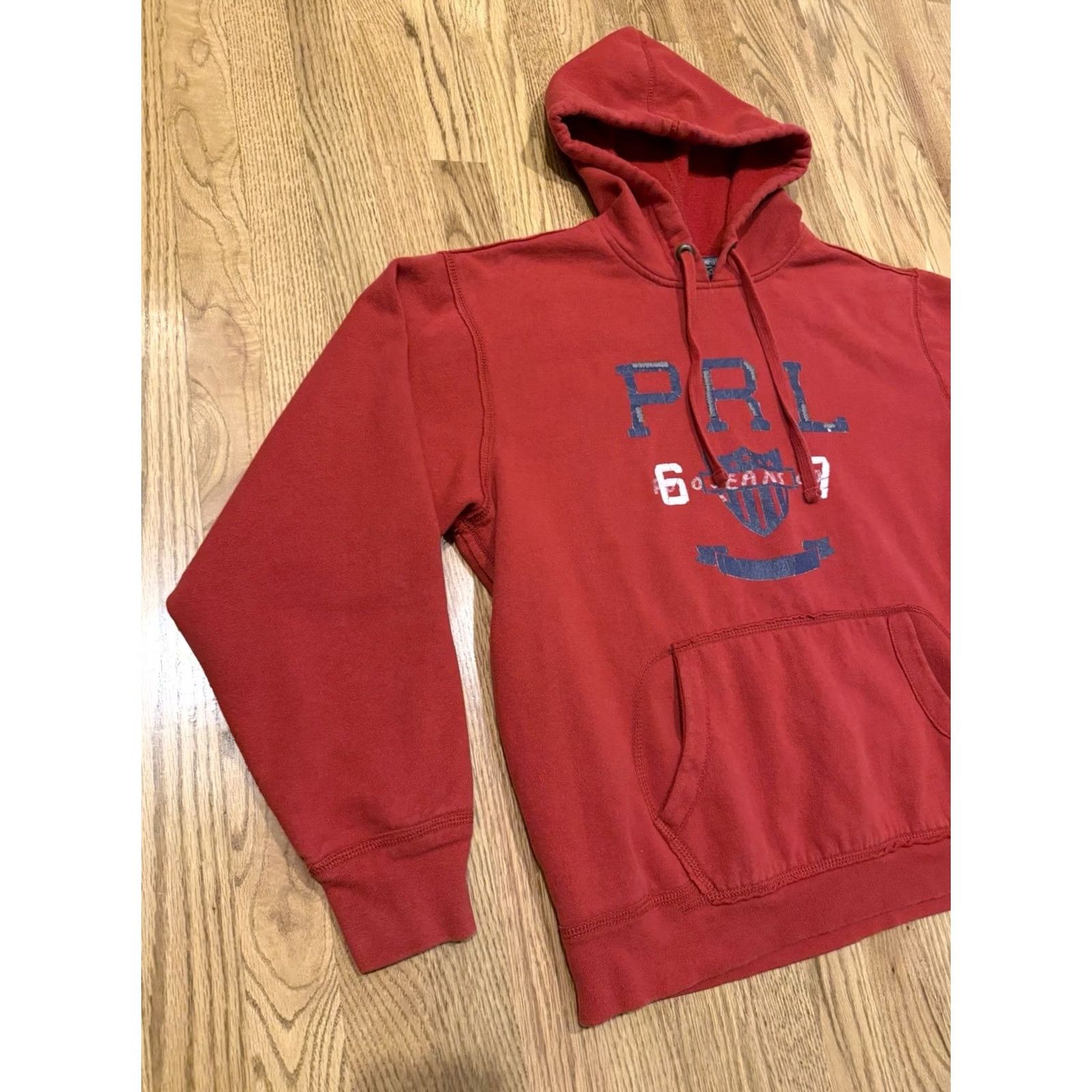 Polo Ralph Lauren Vtg Polo Jeans Company Ralph Lauren Hoodie Sweatshirt Red Pullover Men’s Large Size US L / EU 52-54 / 3 - 3 Thumbnail