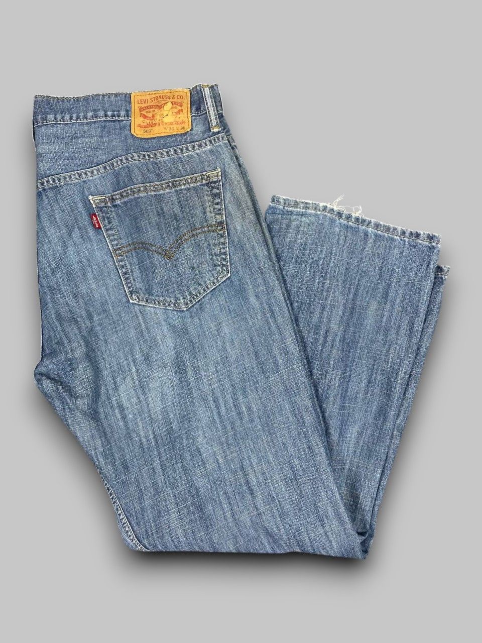Levi's levis 569 loose fit distressed denim nice design Size US 40 / EU 56 - 1 Thumbnail