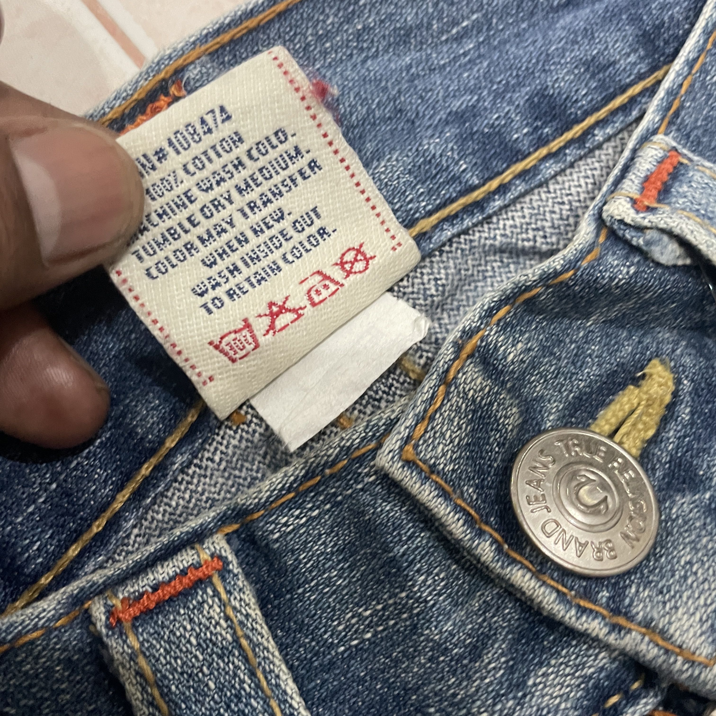 True Religion Vintage 90s True Religion Flare Distressed Denim Size 31" - 7 Thumbnail
