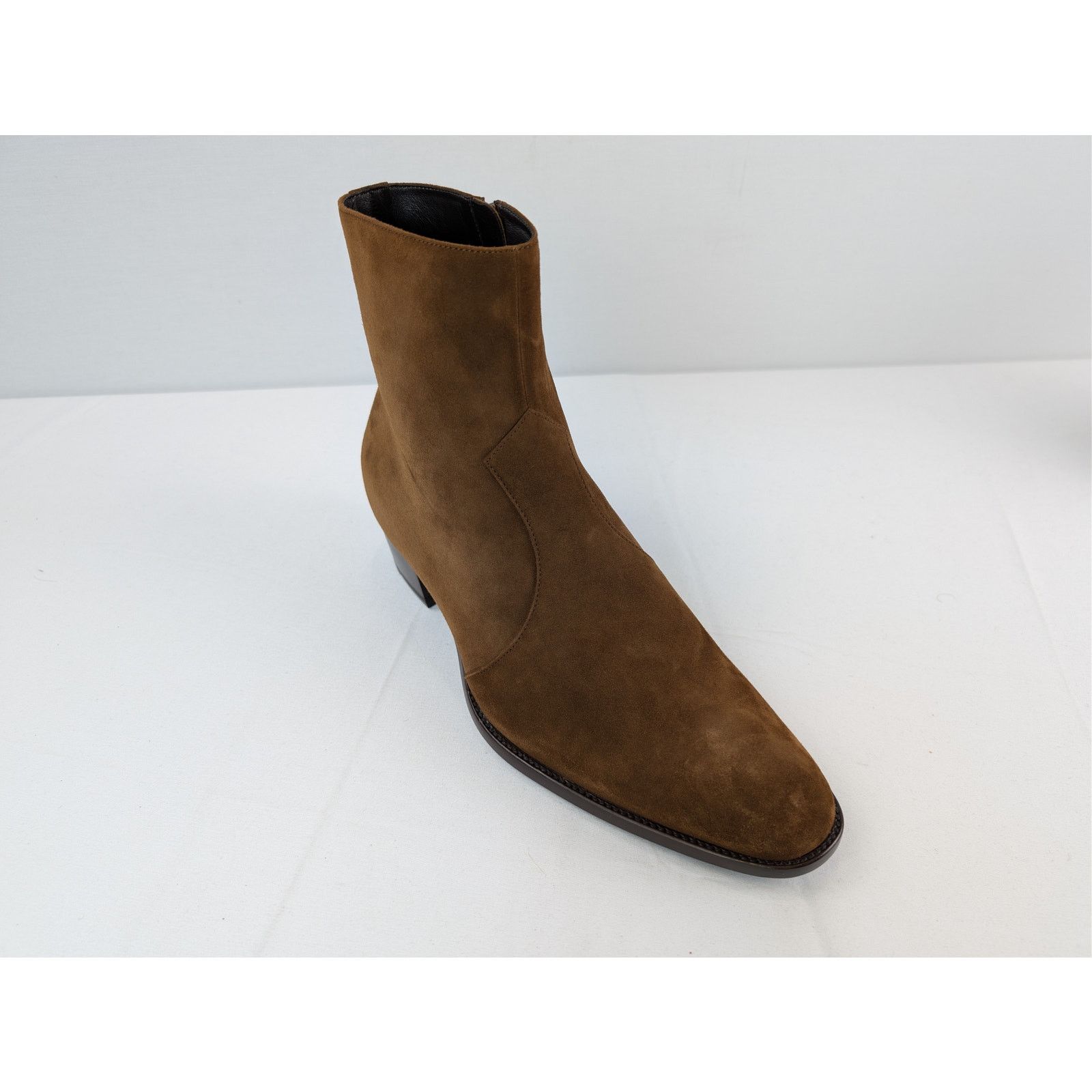 Saint Laurent Paris o1rshd1 Wyatt 40 Zip Chelsea Boots in Land 41 Size US 8 / EU 41 - 3 Thumbnail