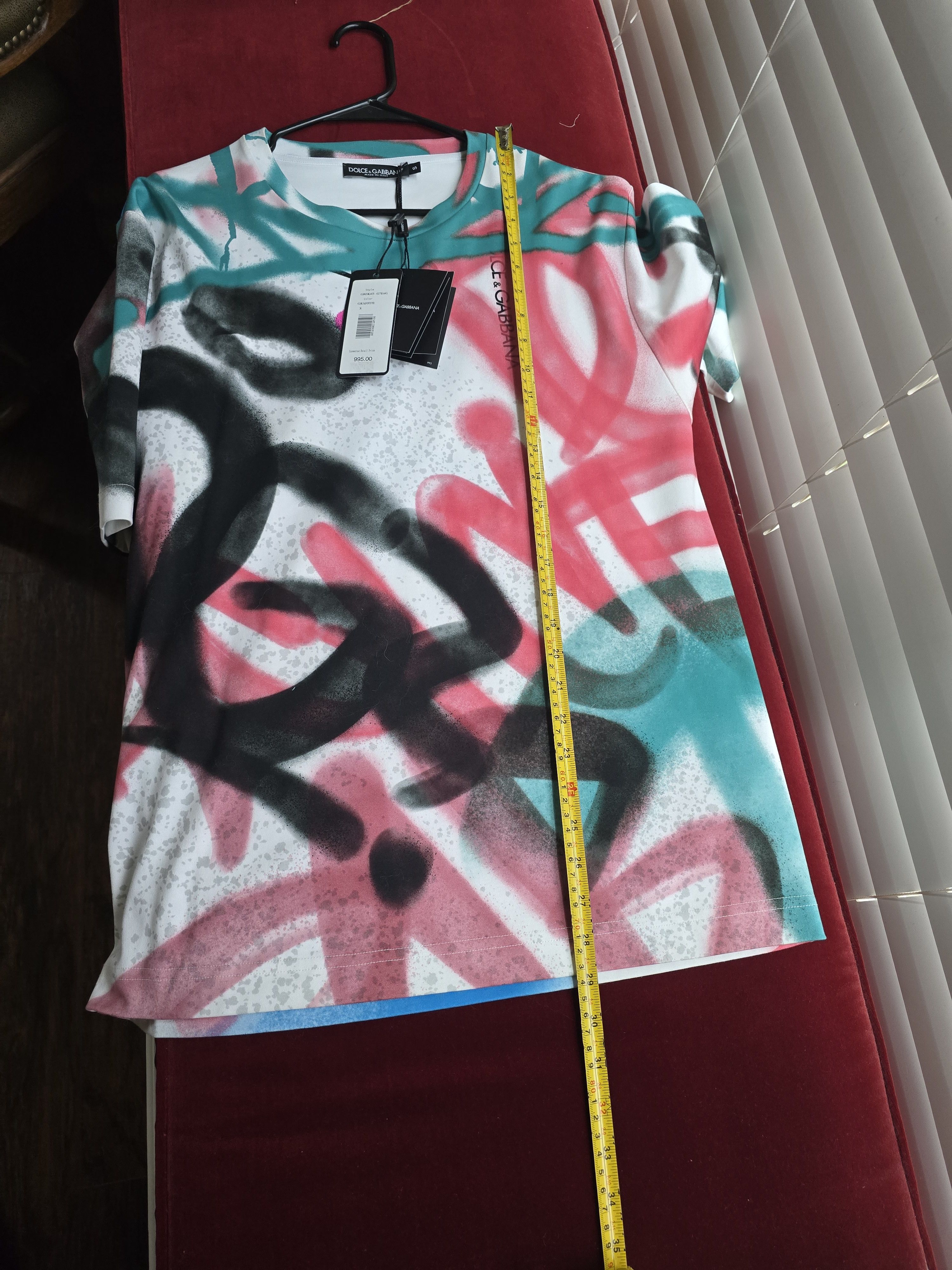 Dolce & Gabbana Dolce & Gabbana Multicolor Graffiti Print Tee - Size S Size US S / EU 44-46 / 1 - 7 Thumbnail